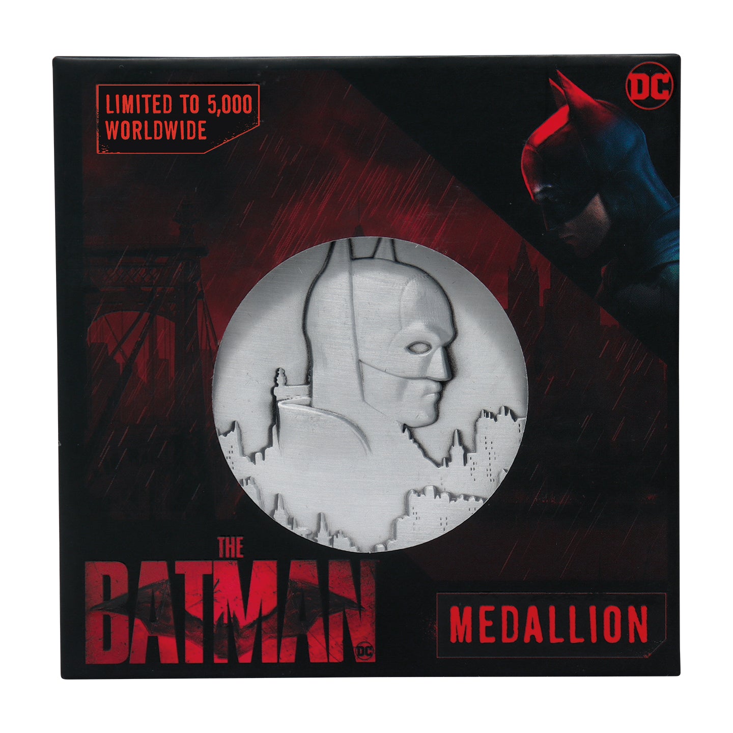 Batman limited edition heavily embossed metal collectible medallion from Fanattik