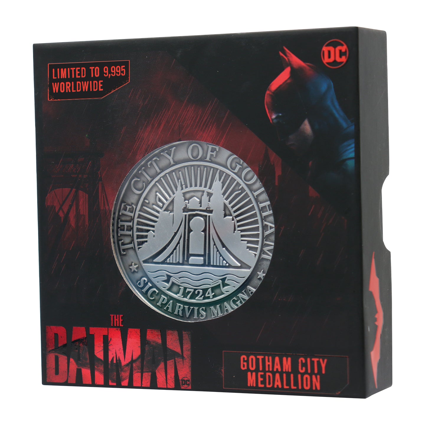 DC The Batman limited edition Gotham City Medallion from Fanattik