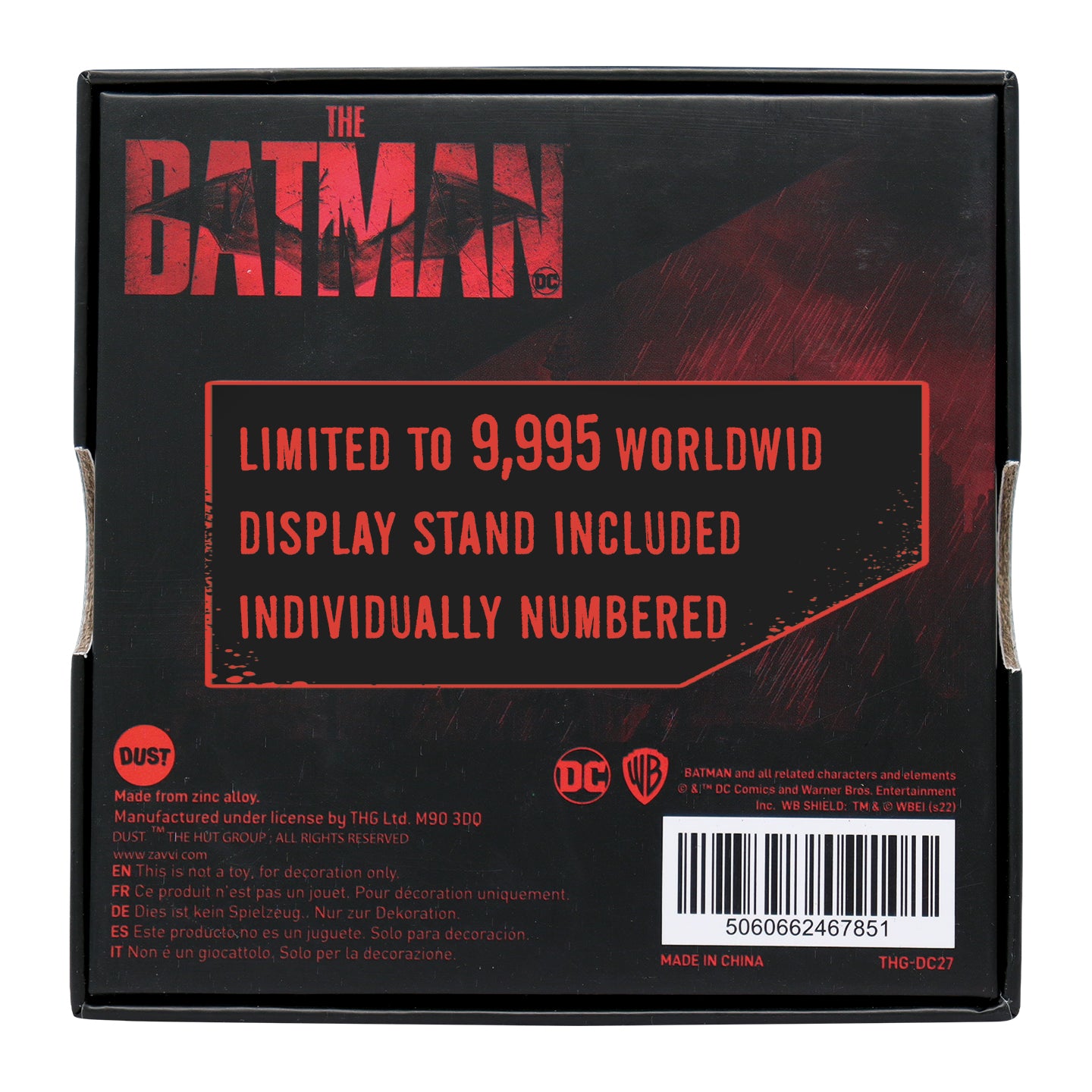 DC The Batman limited edition Gotham City Medallion from Fanattik