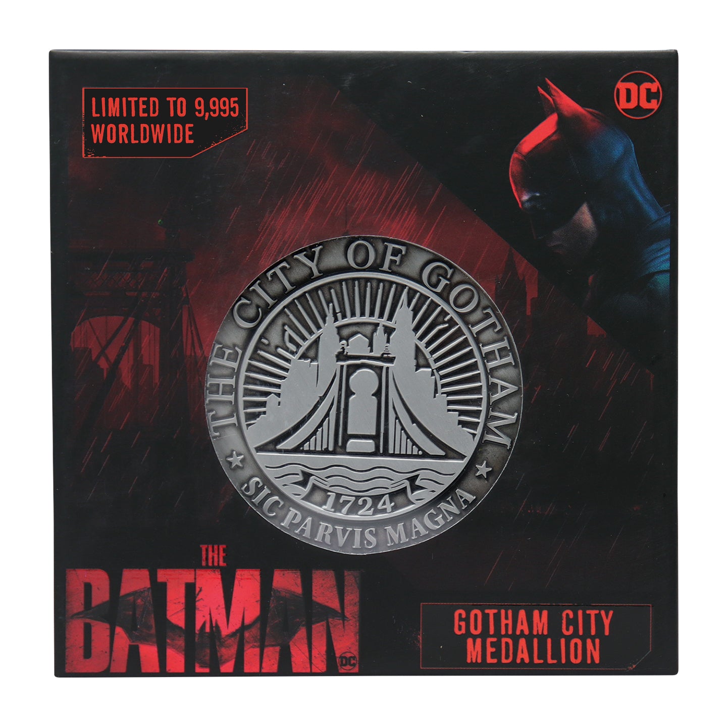 DC The Batman limited edition Gotham City Medallion from Fanattik