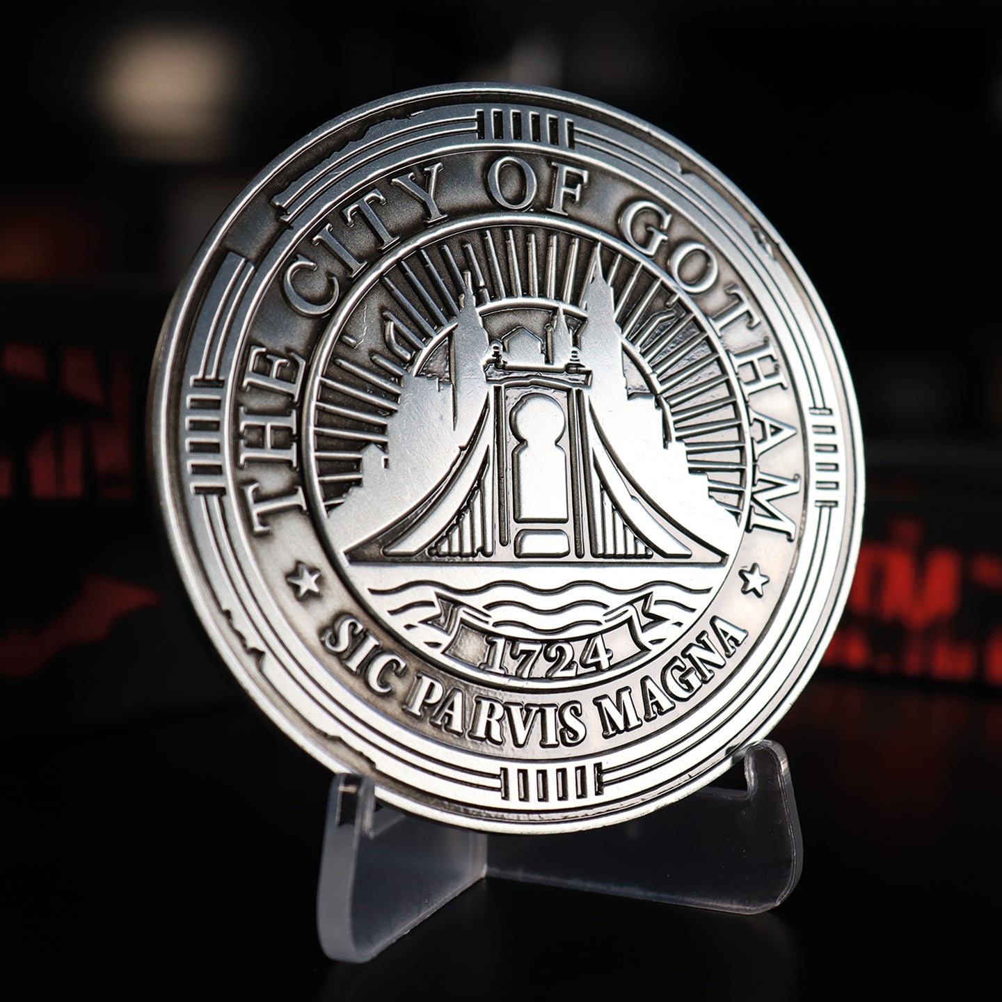 DC The Batman limited edition Gotham City Medallion from Fanattik