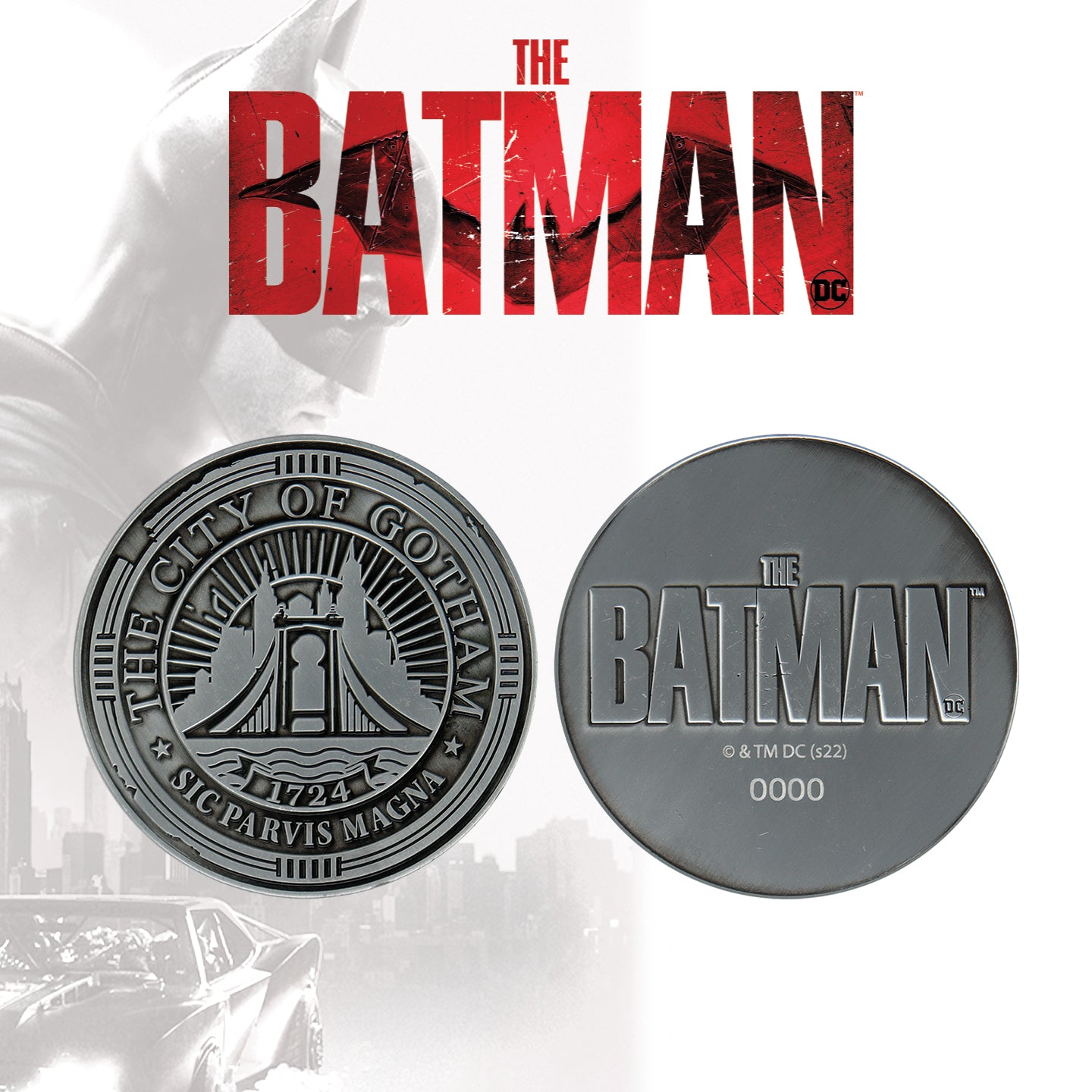 DC The Batman limited edition Gotham City Medallion from Fanattik