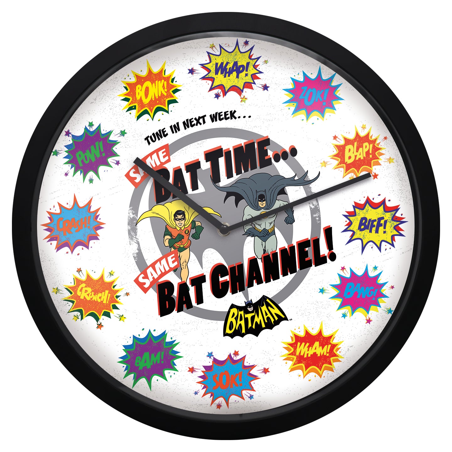 Batman Bat Time Bat Channel wall clock from Fanattik