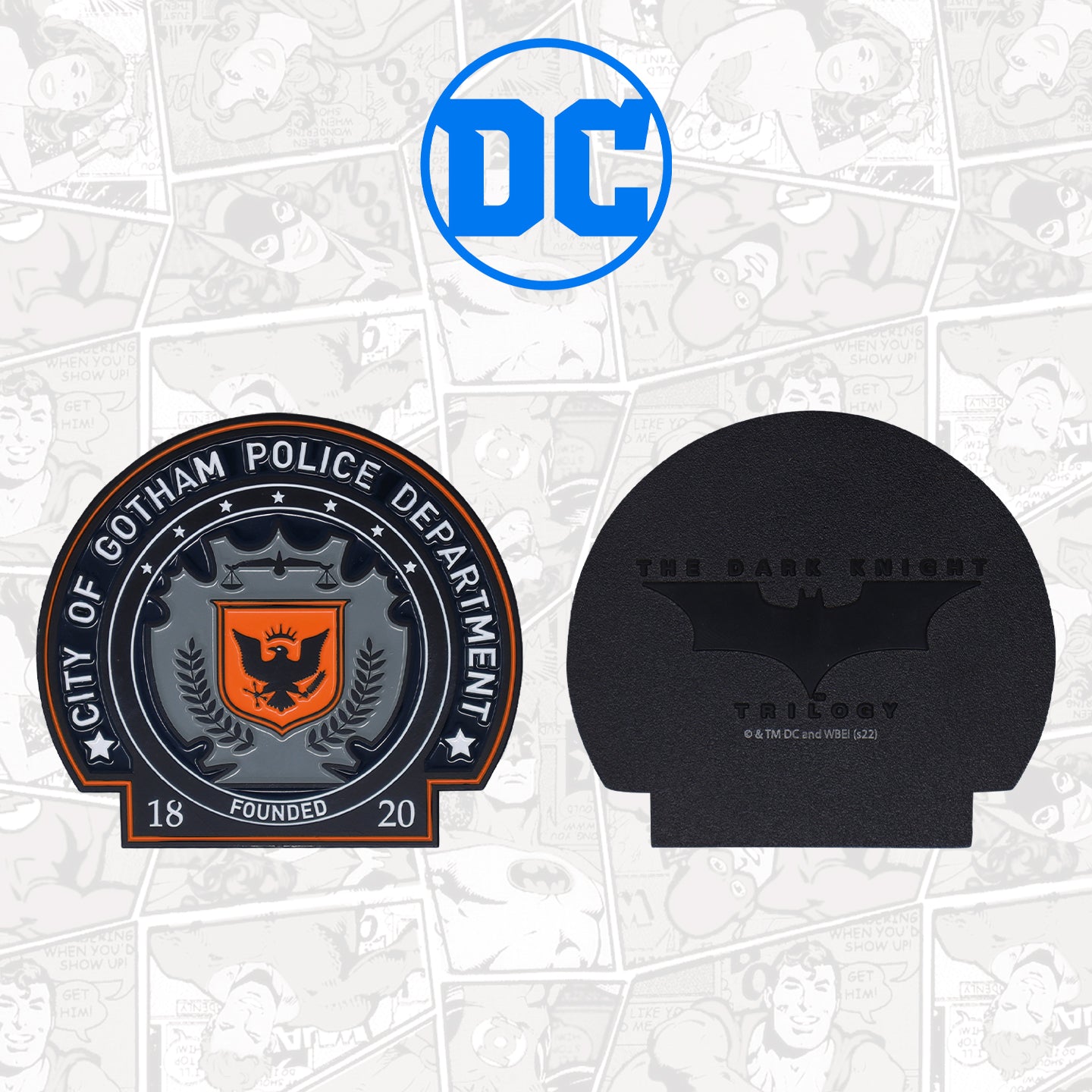 Batman The Dark Knight Limited Edition City of Gotham Police Department Police Badge metal Medallion