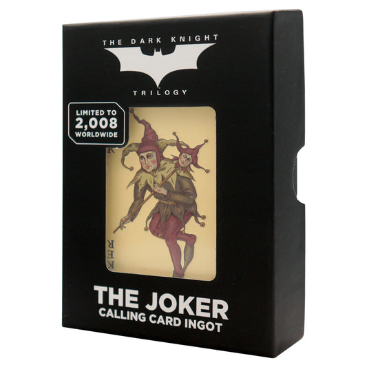 The Dark Knight Trilogy Limited Edition Joker Calling Card Ingot