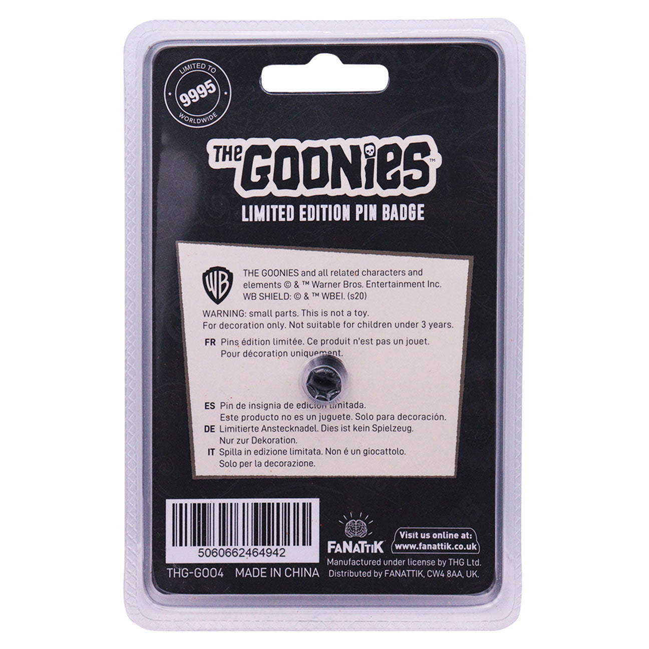 The Goonies Limited Edition Forever Enamel Pin Badge