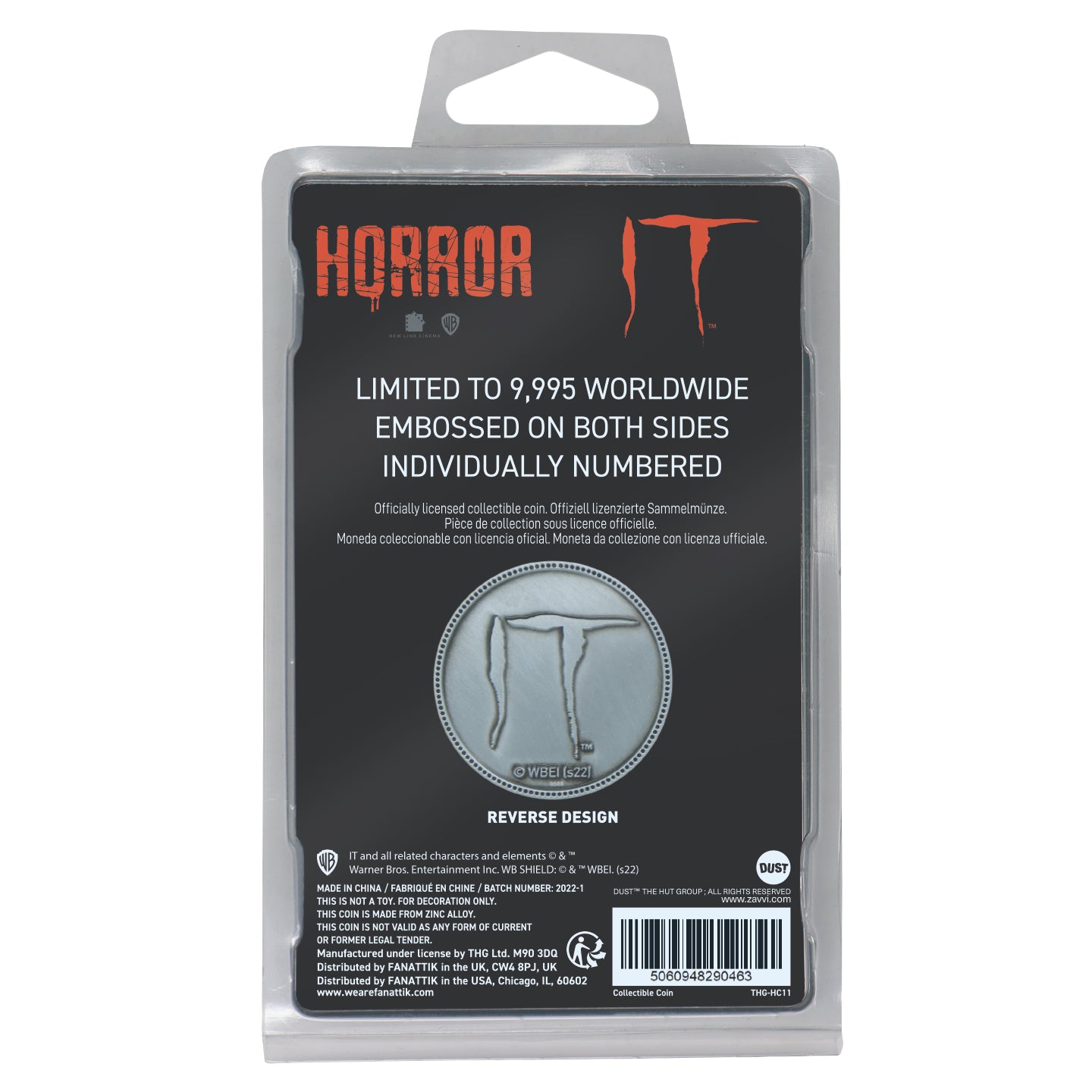IT Limited Edition Collectible Double-sided Horror Coin