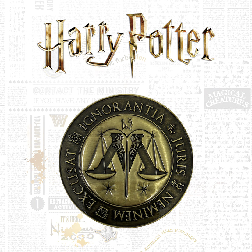 Harry Potter Limited Edition Ministry of Magic Medallion