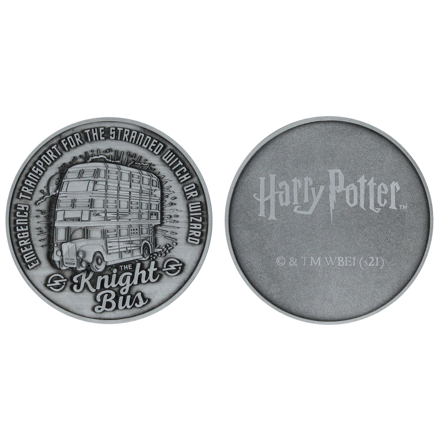 Harry Potter Limited Edition Knight Bus Collectible Metal Medallion