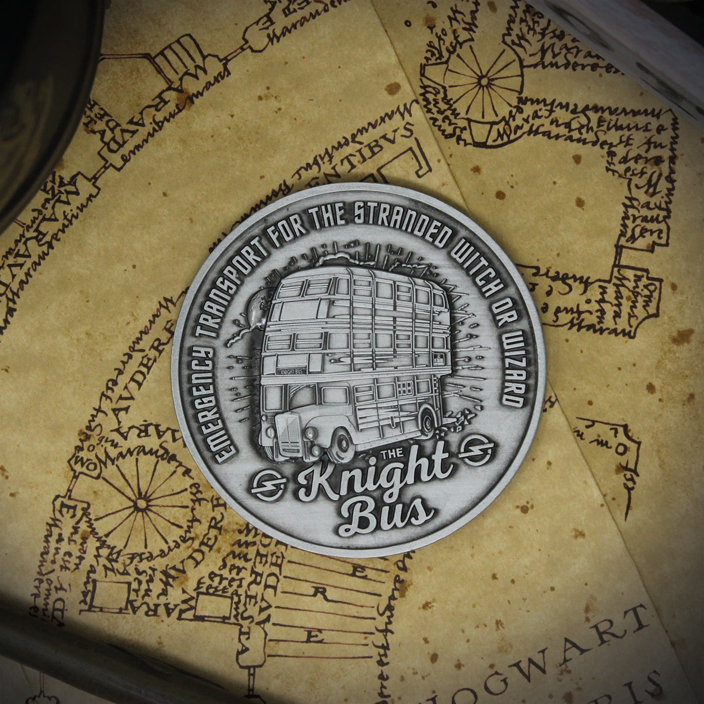 Harry Potter Limited Edition Knight Bus Collectible Metal Medallion