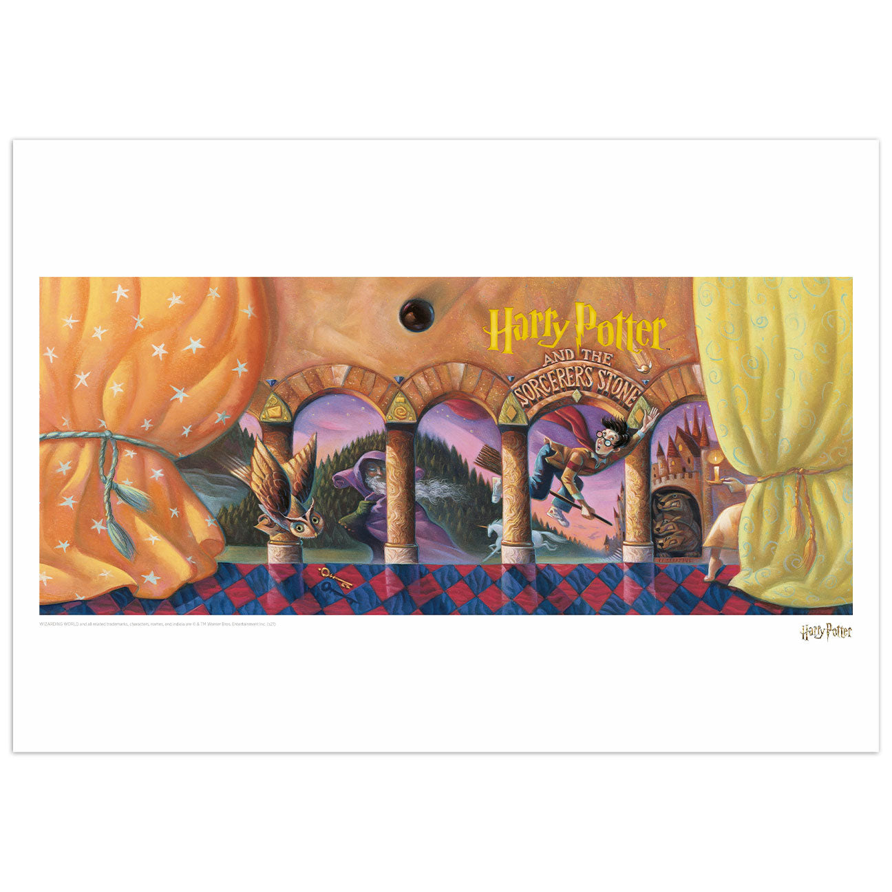 Harry Potter & the Philosopher's Stone Book Cover Artwork Limited Edition Art Print