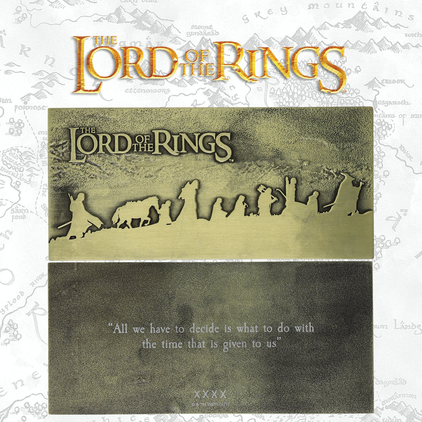 The Lord of the Rings Limited Edition Fellowship Metal Plaque from Fanattik