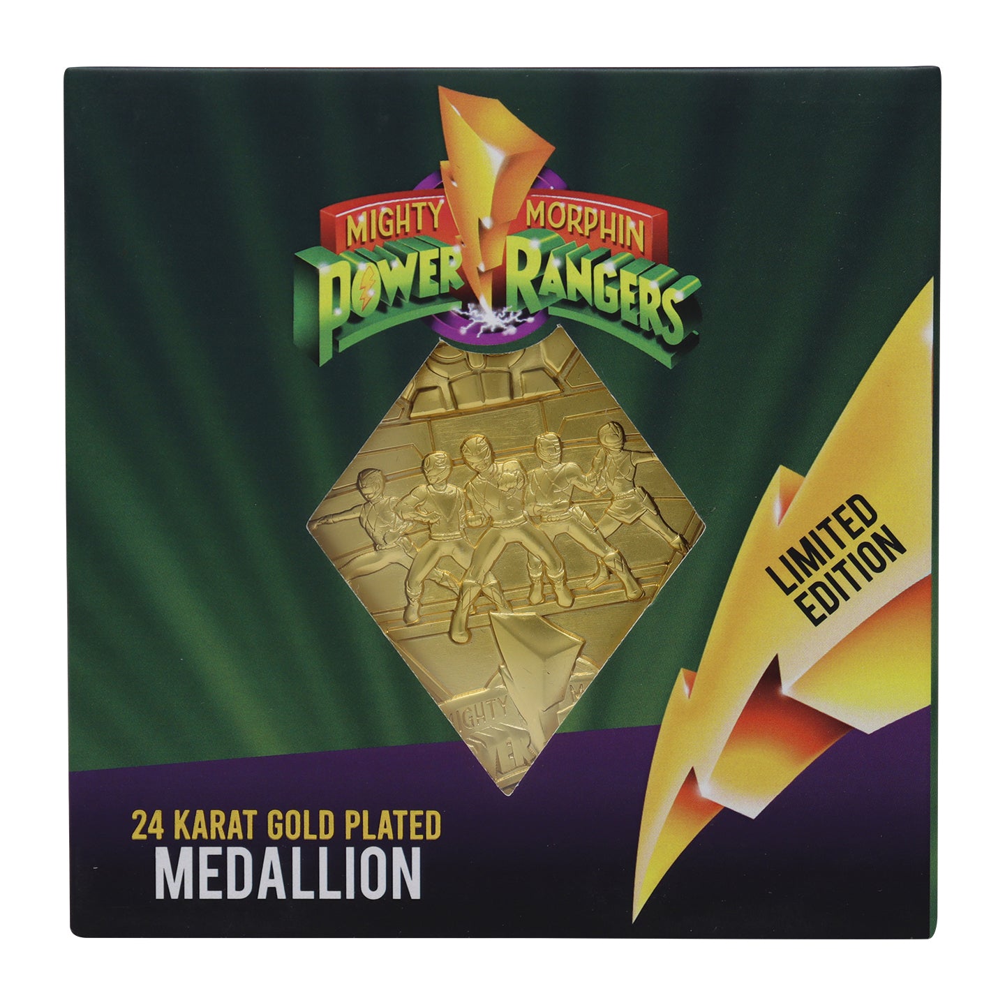 Power Rangers Limited Edition 24k Gold Plated Medallion