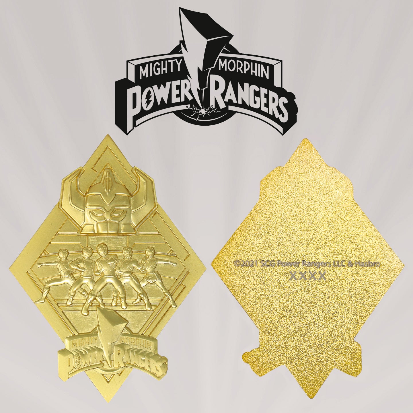 Power Rangers Limited Edition 24k Gold Plated Medallion