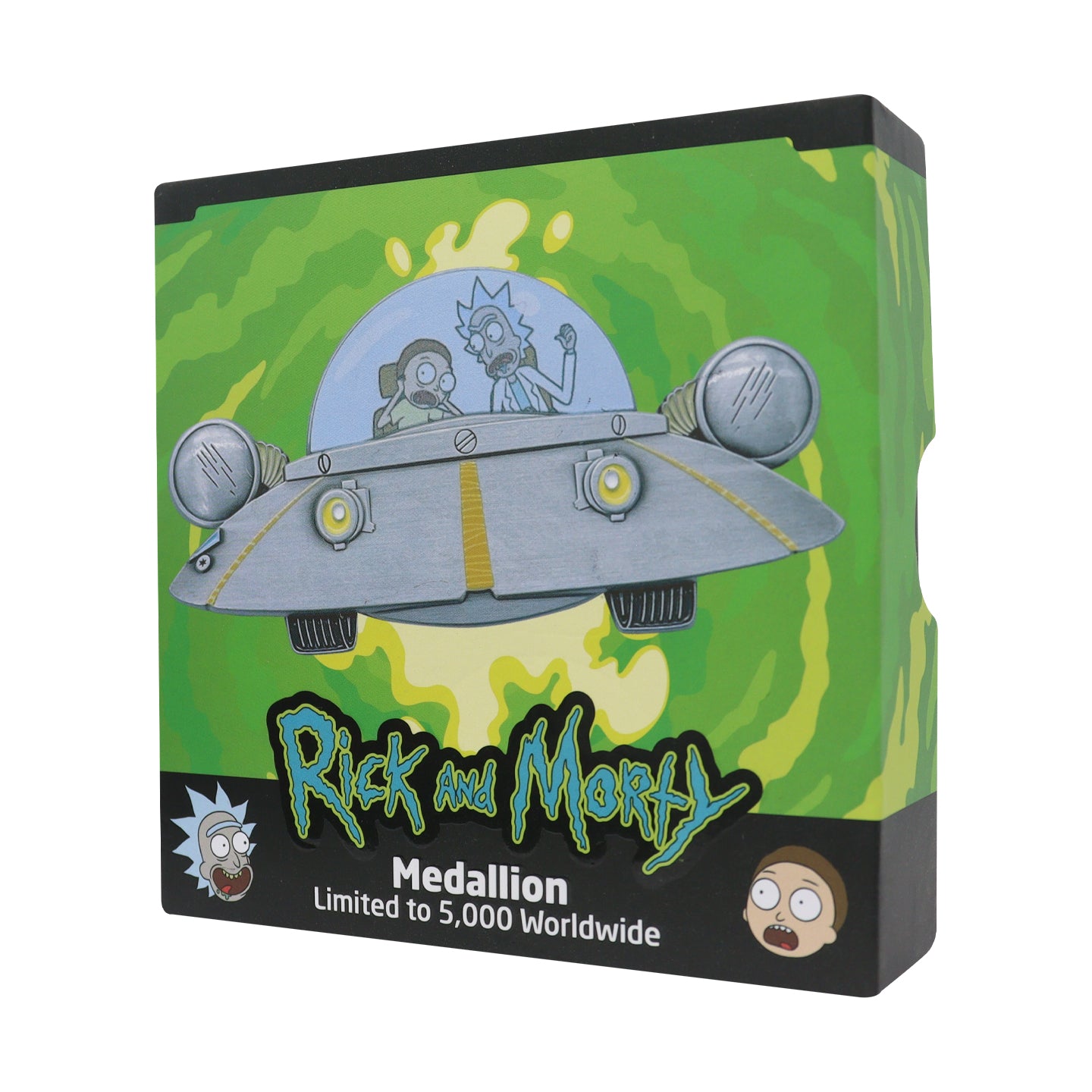 Rick and Morty limited edition spaceship collectible medallion from Fanattik
