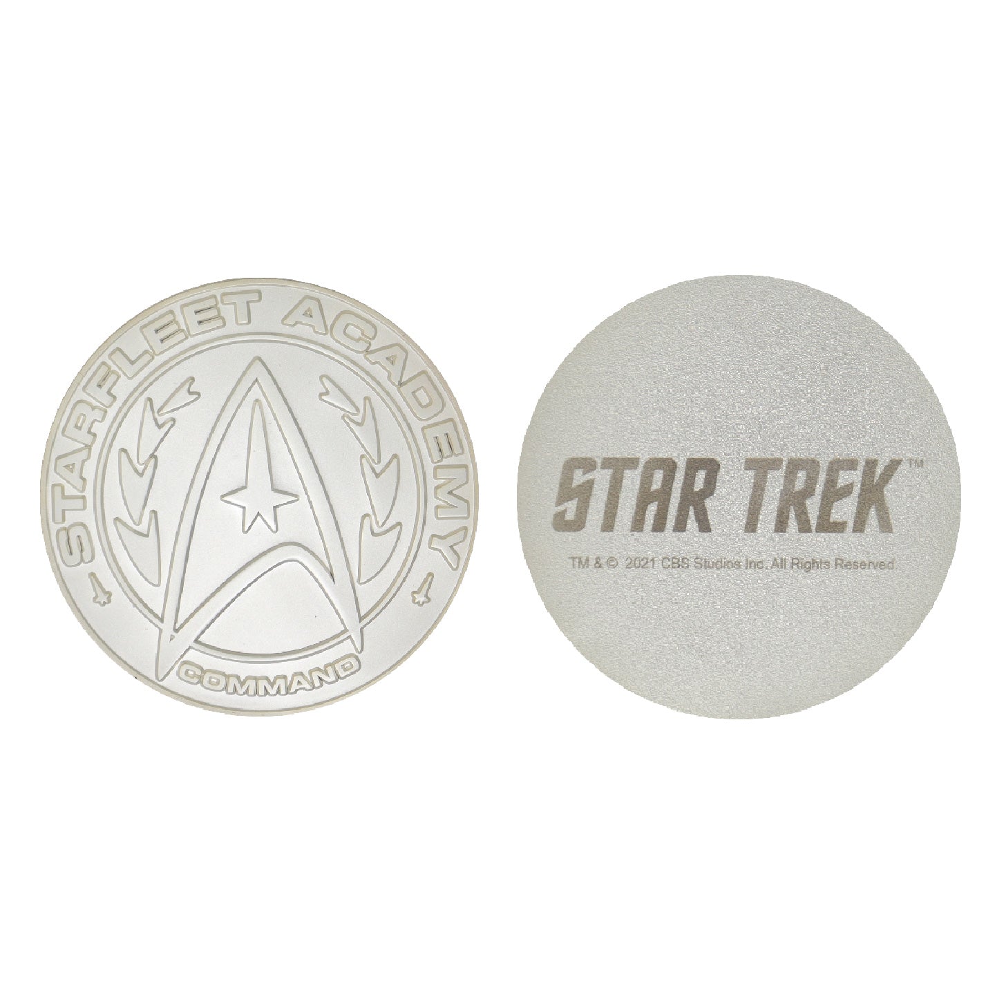 Star Trek Limited Edition .999 Silver Plated Set of 4 Starfleet Divisions Medallion Collection