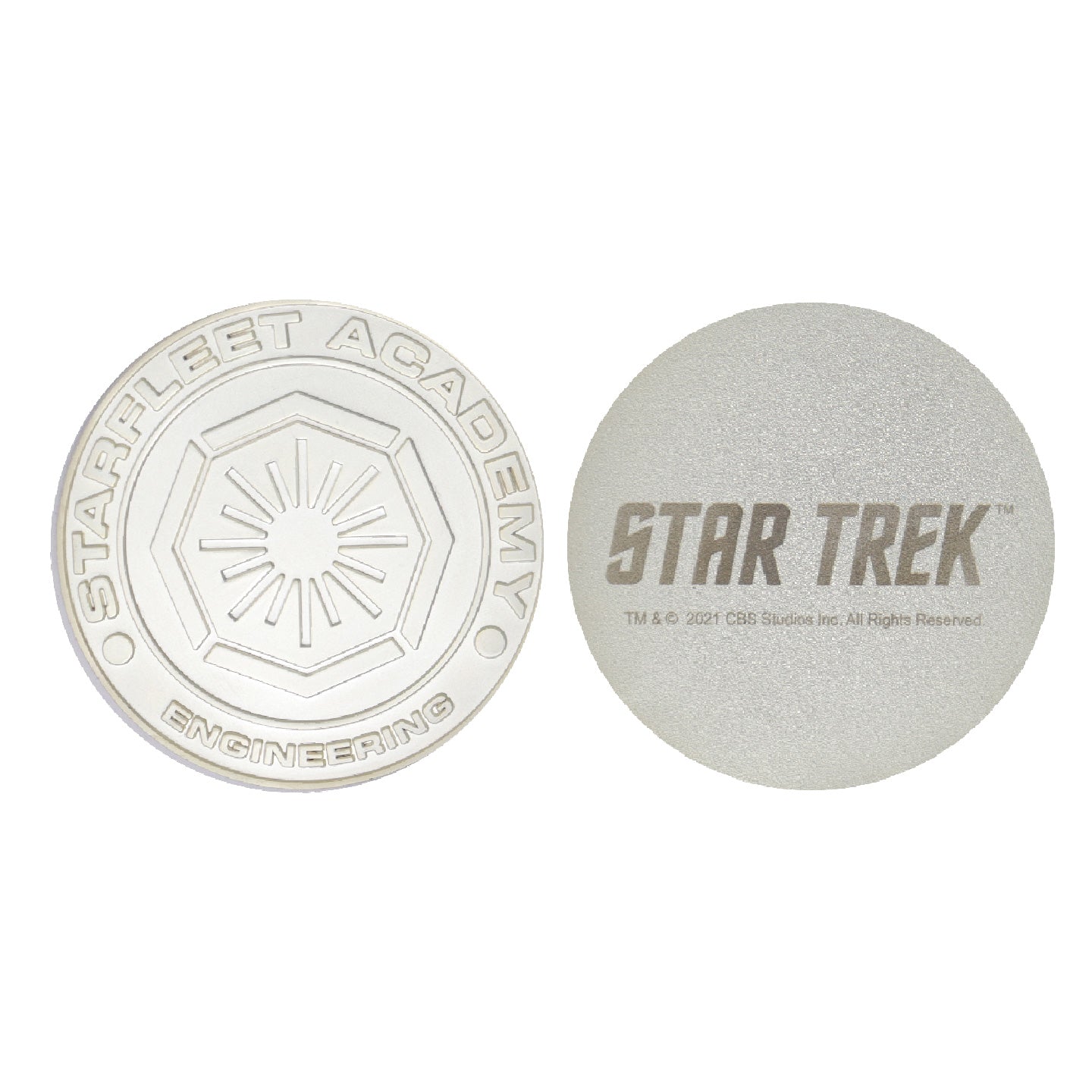 Star Trek Limited Edition .999 Silver Plated Set of 4 Starfleet Divisions Medallion Collection