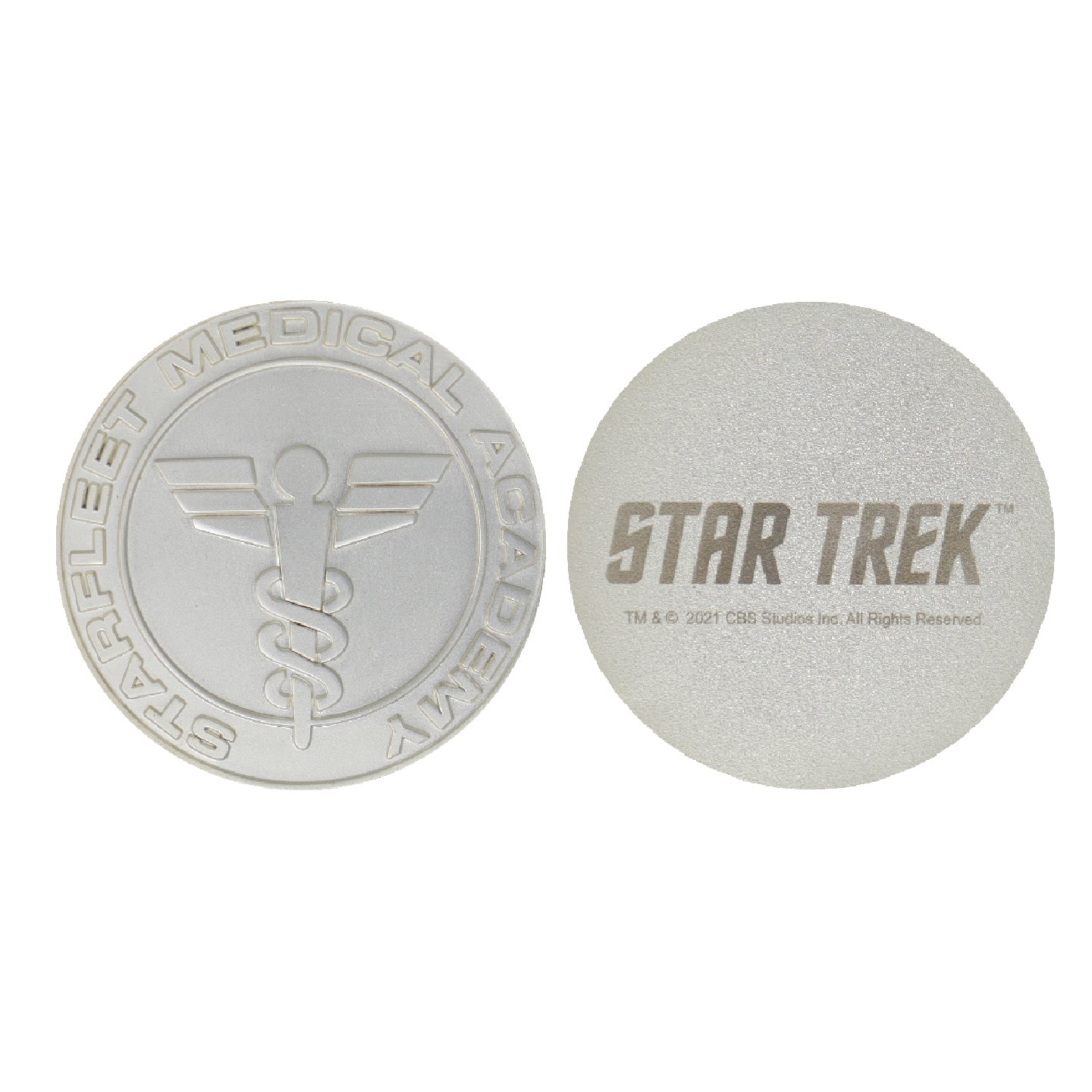 Star Trek Limited Edition .999 Silver Plated Set of 4 Starfleet Divisions Medallion Collection