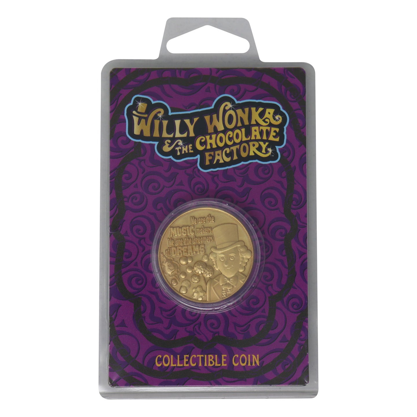 Willy Wonka and the Chocolate Factory limited edition collectible metal coin