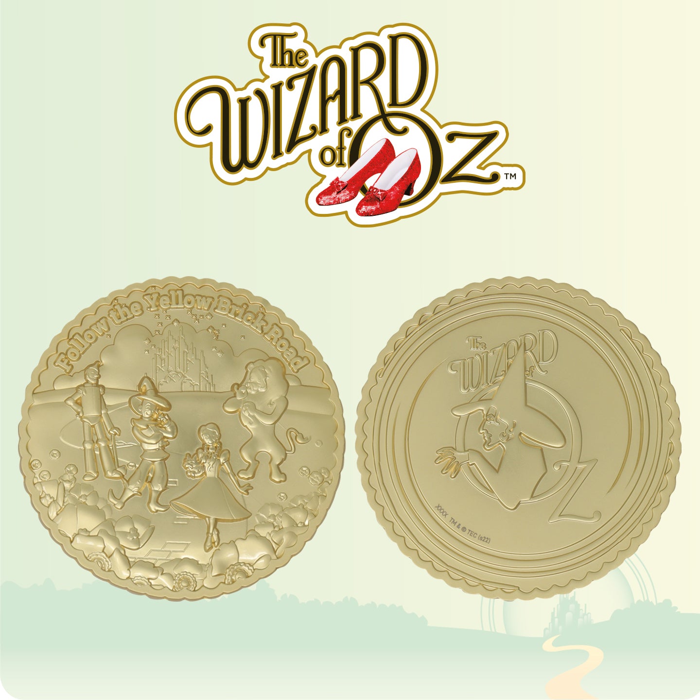 The Wizard of Oz Follow the Yellow Brick Road Limited Edition Metal Medallion