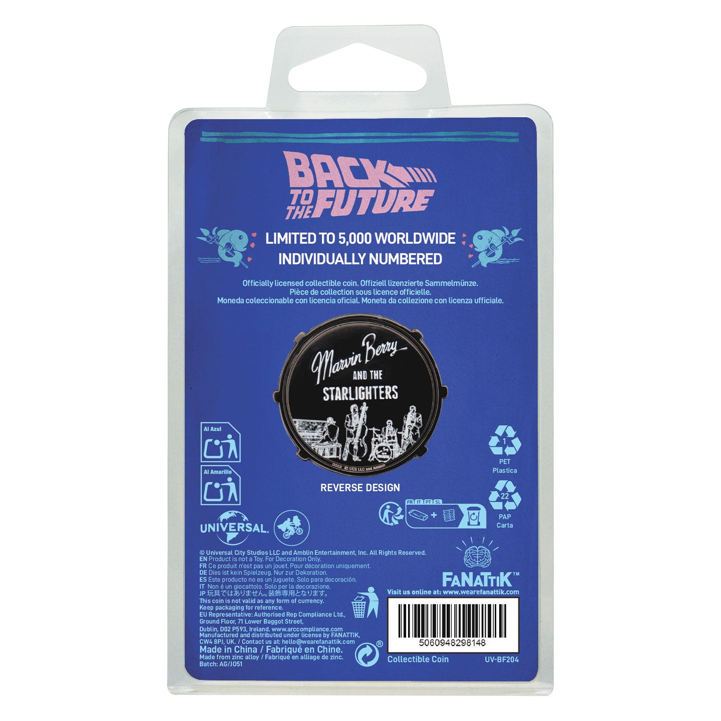 Back to the Future Marvin Berry & The Starlighters Coin