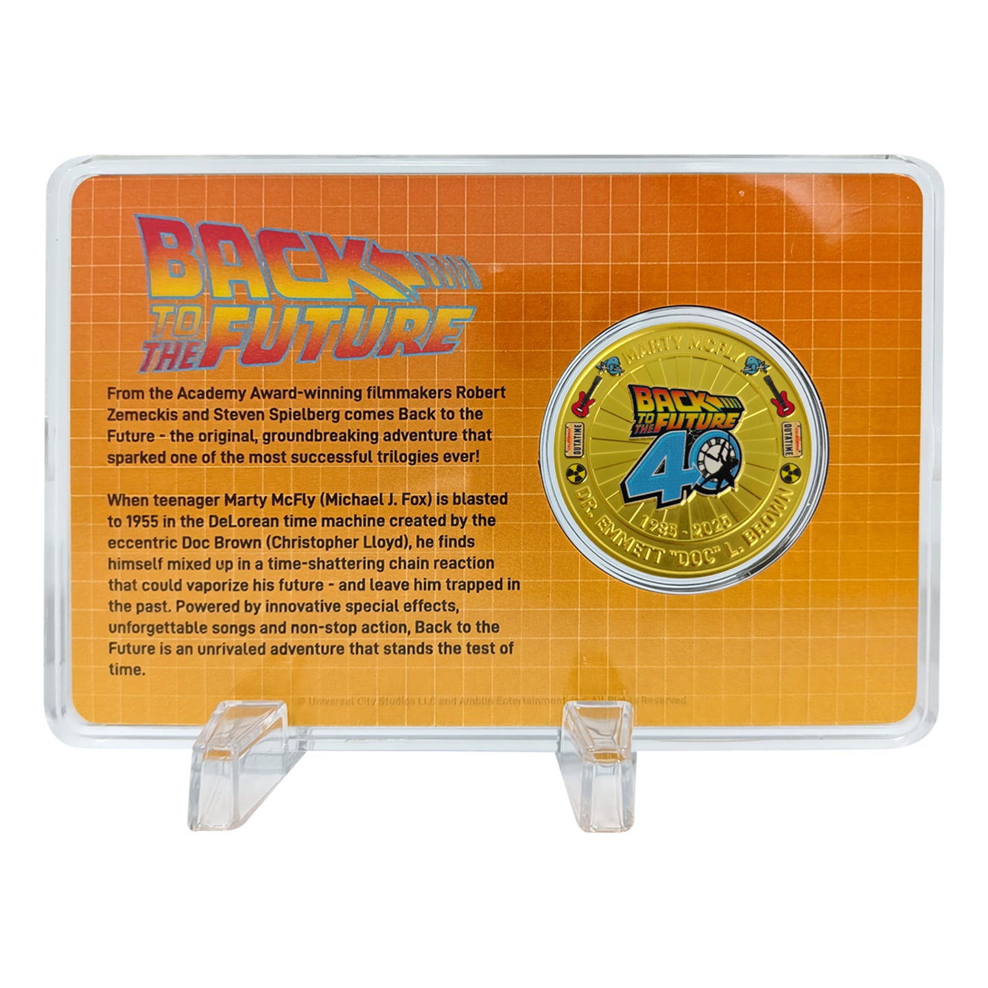 Back to the Future 40th Anniversary Presentation Coin