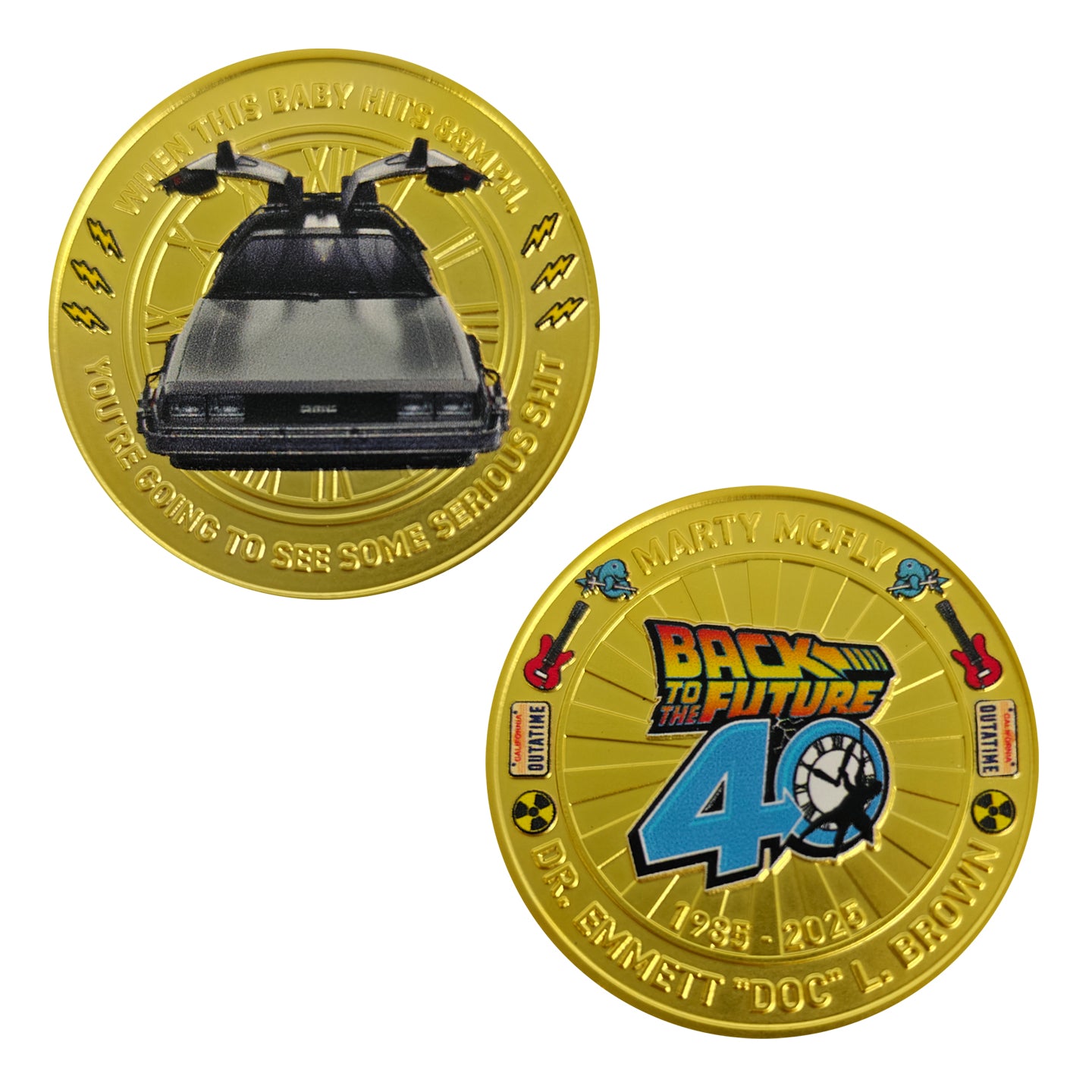 Back to the Future 40th Anniversary Presentation Coin