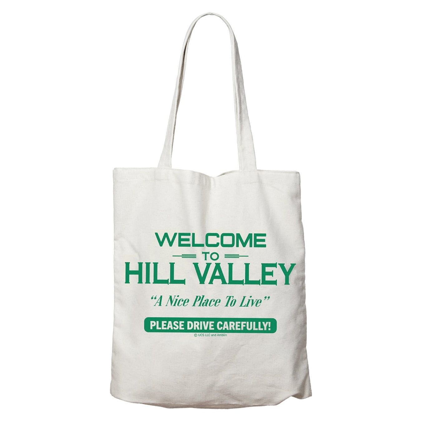 Back the Future Hill Valley Tote Bag