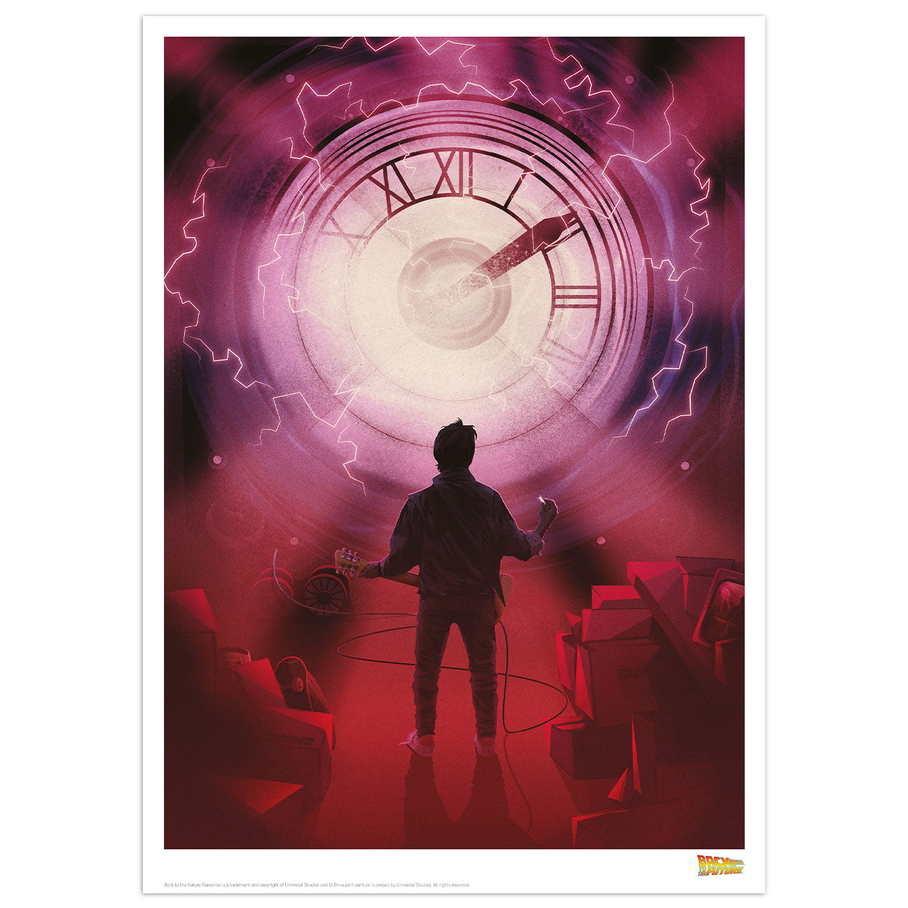 Back to the Future Clock Tower Limited Edition Art Print