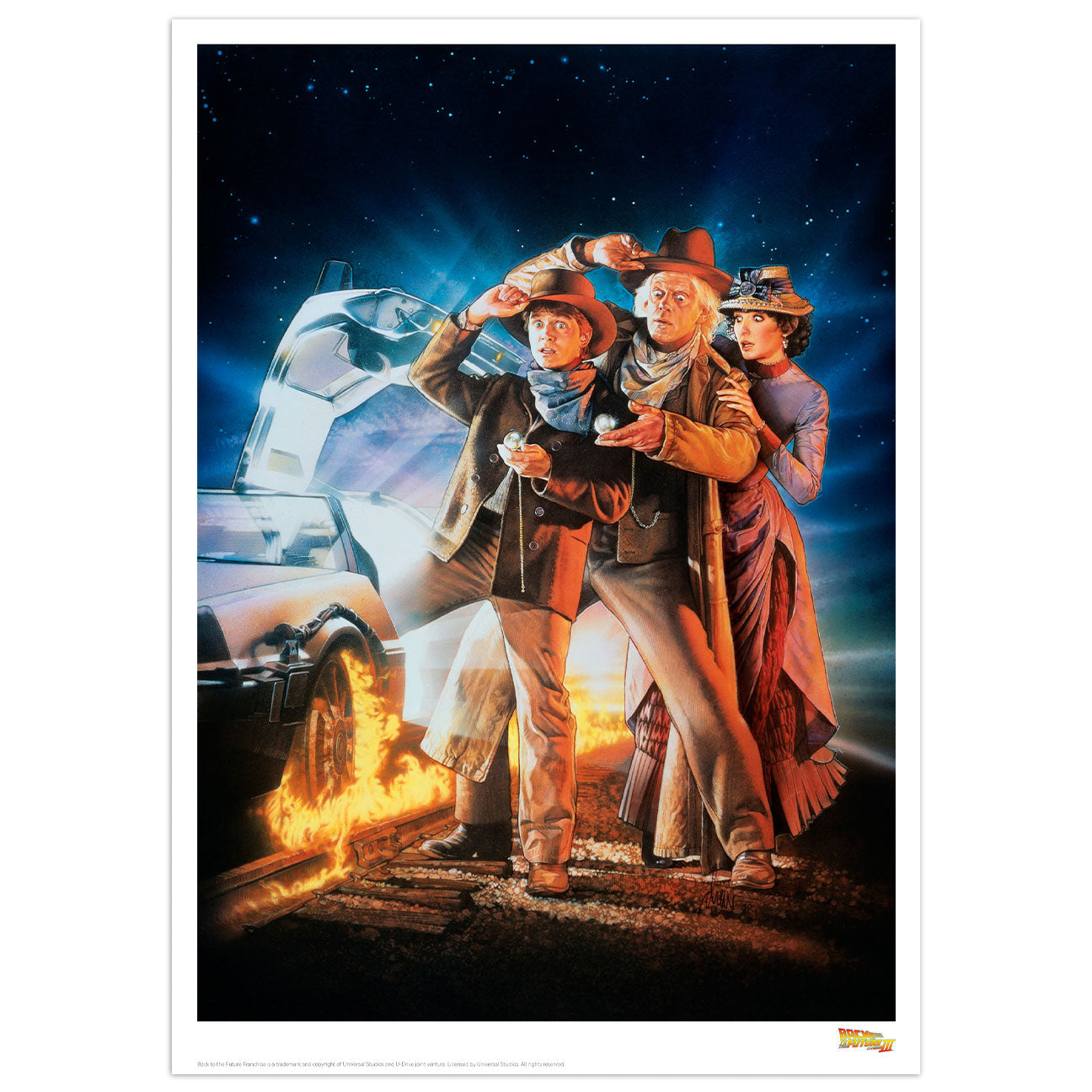 Back to the Future Part III Poster Limited Edition Art Print