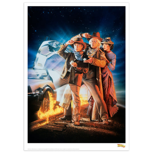 Back to the Future Part III Poster Limited Edition Art Print