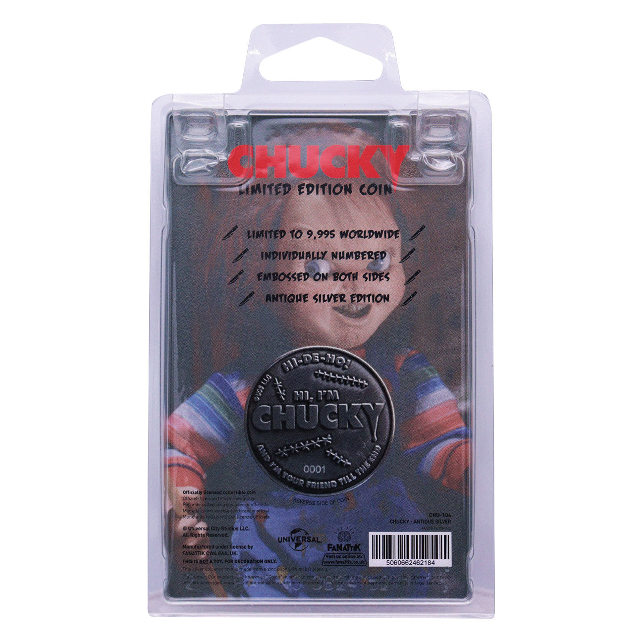 Chucky good guys limited edition collectible coin from Fanattik