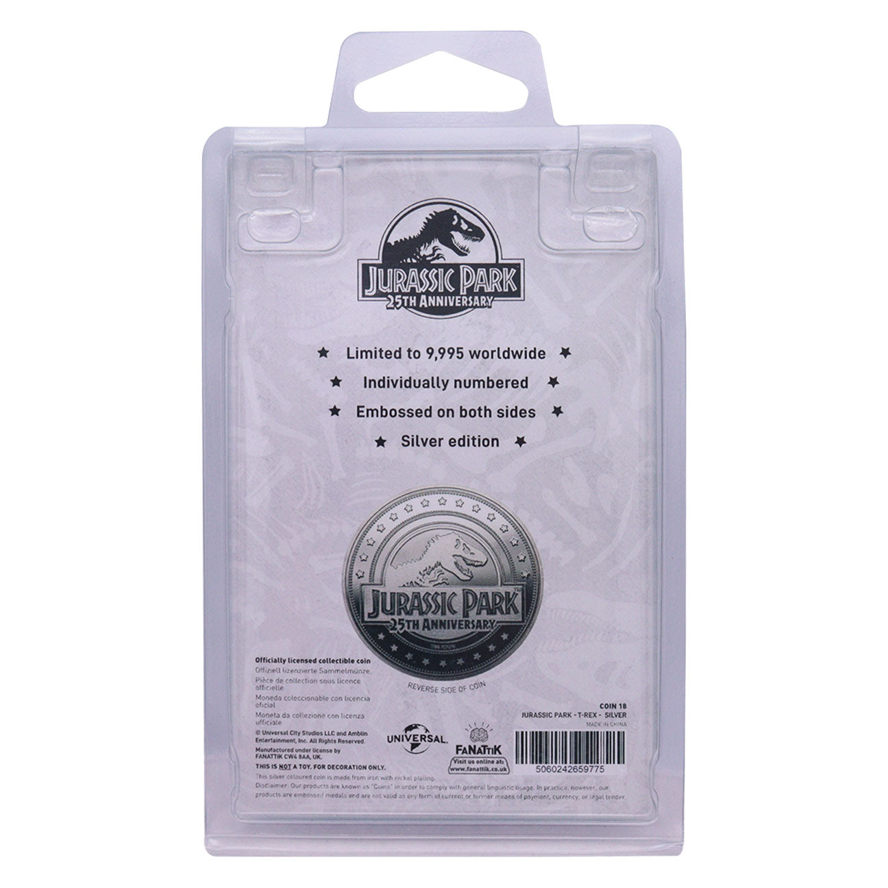 Jurassic Park Limited Edition Collectible Coin