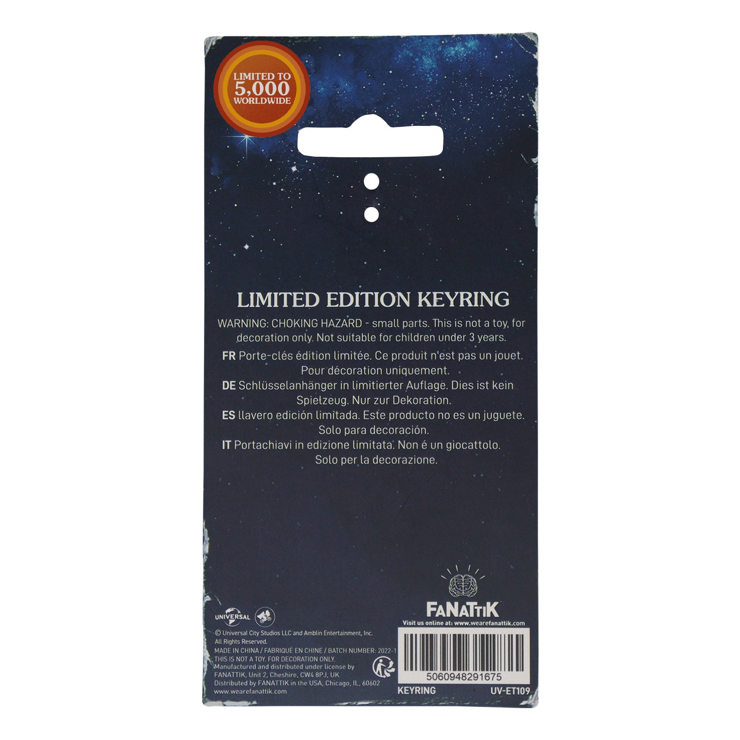 E.T. Limited Edition Collectible Keyring from Fanattik
