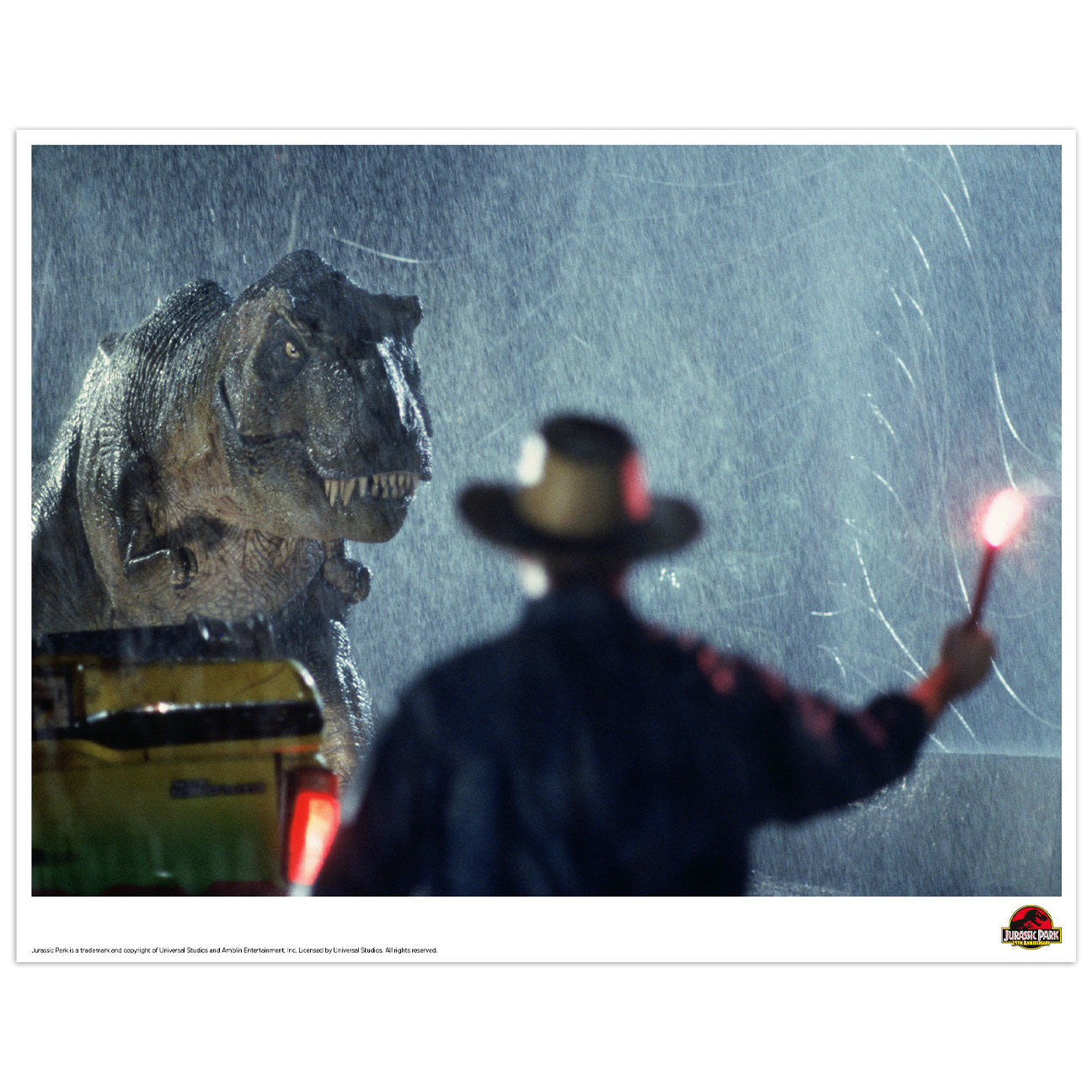 Jurassic Park T-Rex & Grant Limited Edition Art Print