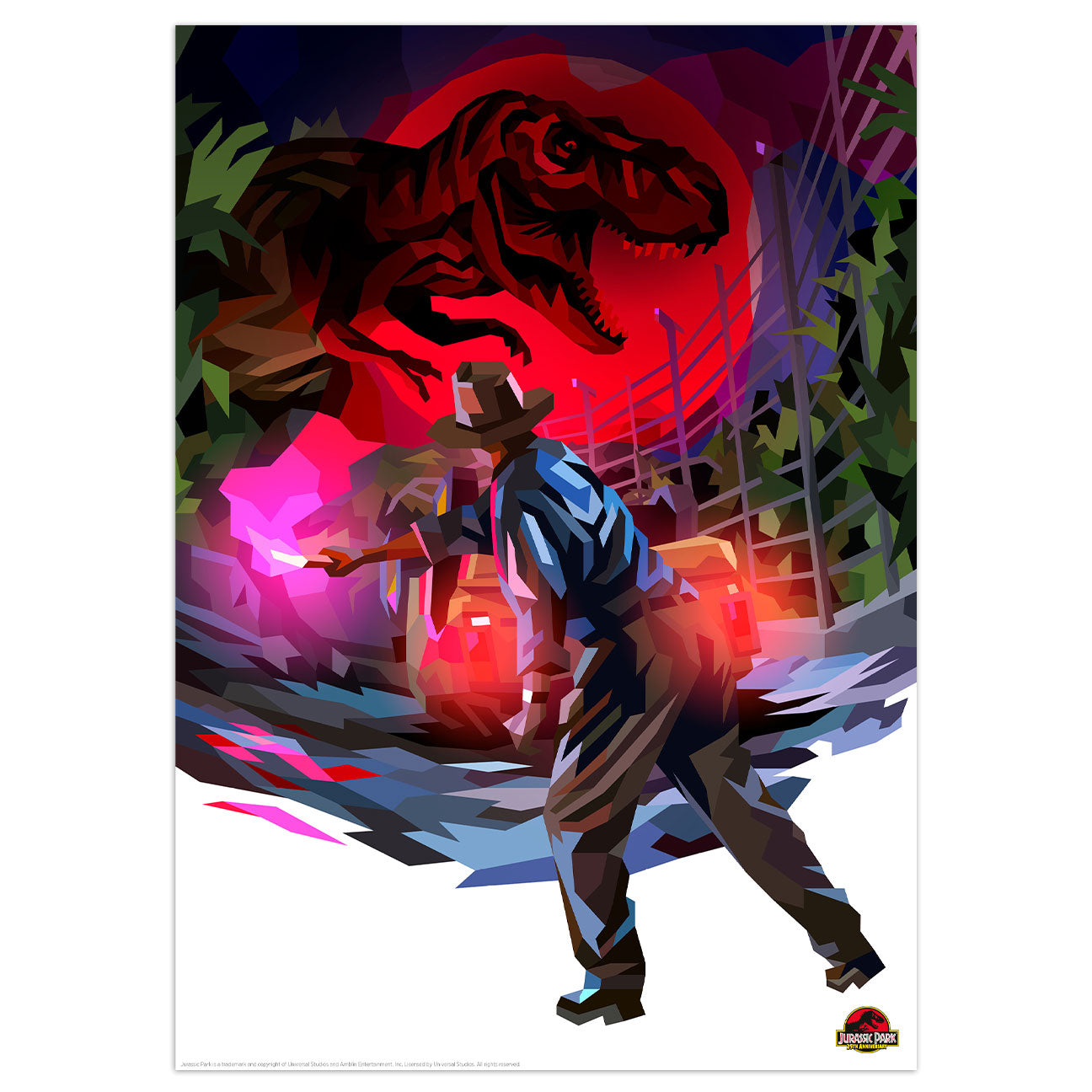 Jurassic Park Alan Grant Flare Limited Edition Art Print