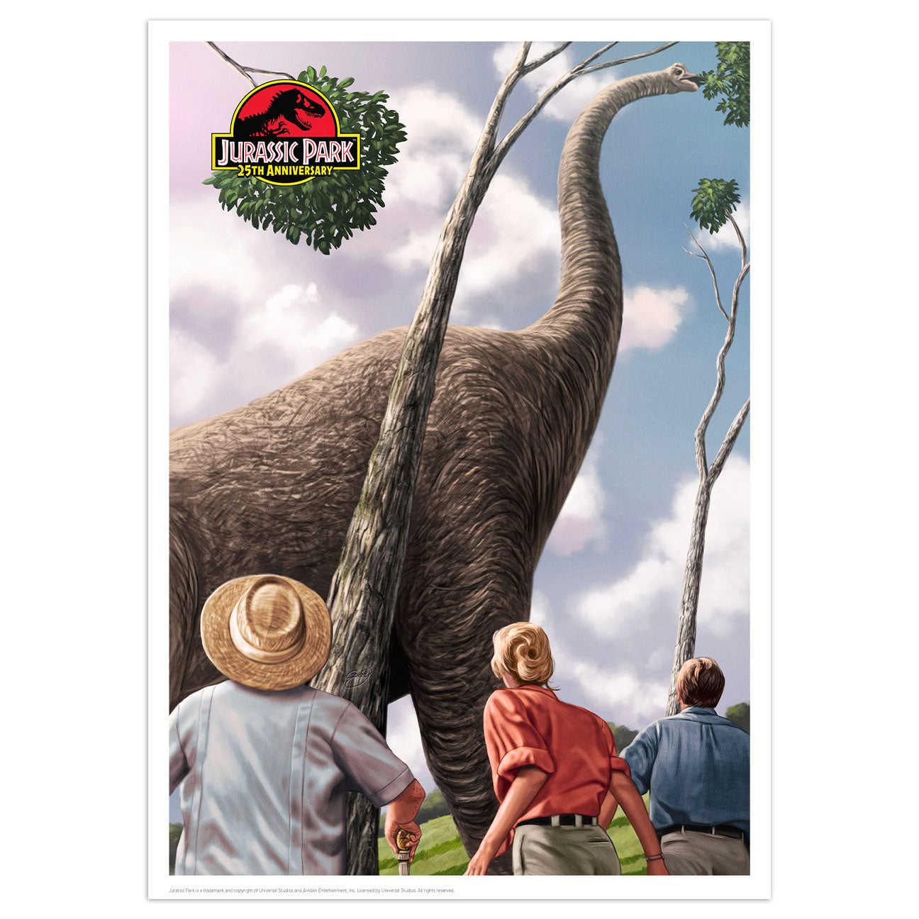Jurassic Park Brachiosaurus Limited Edition A3 Art Print