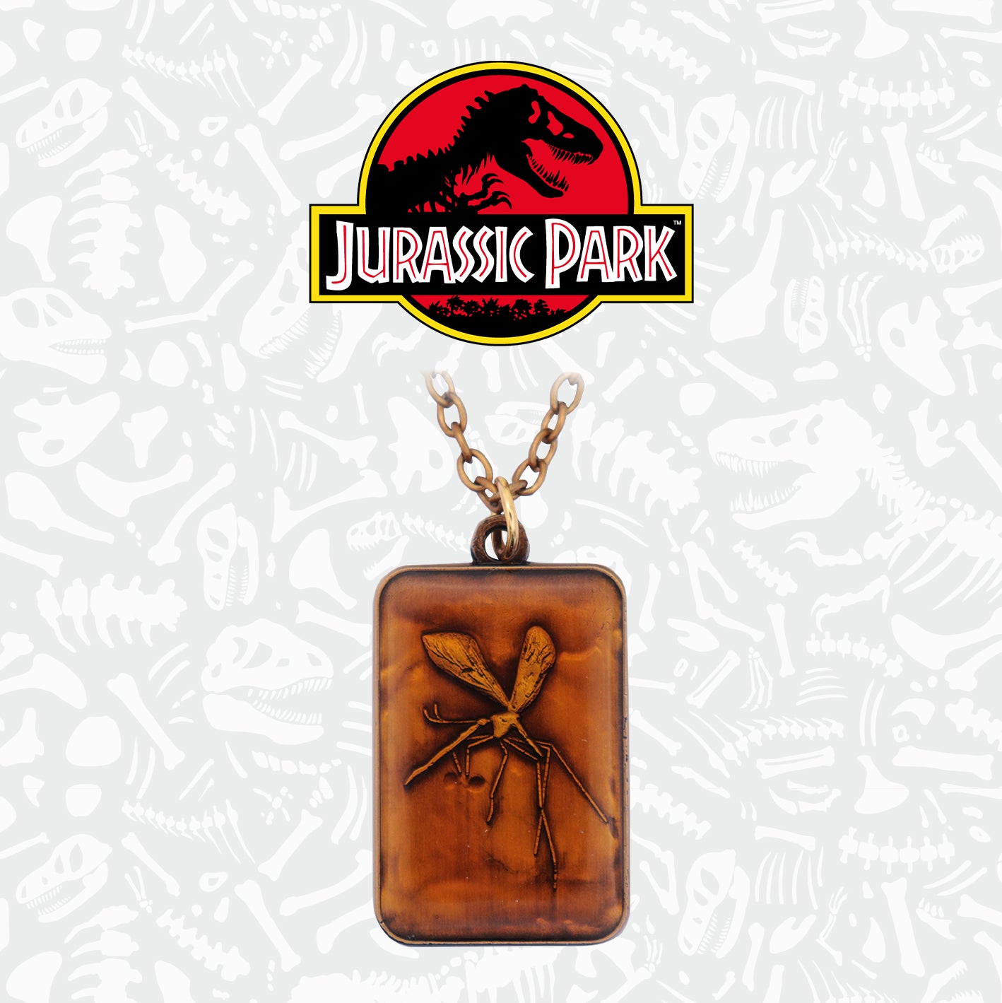 Jurassic Park Mosquito in amber limited edition necklace from Fanattik