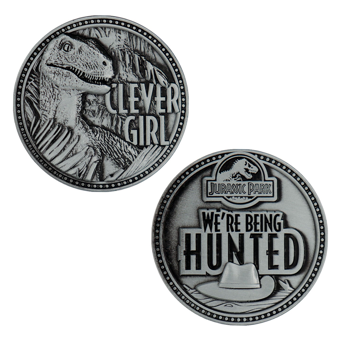 Jurassic Park Clever Girl Raptor Coin – Fanattik - Main Image