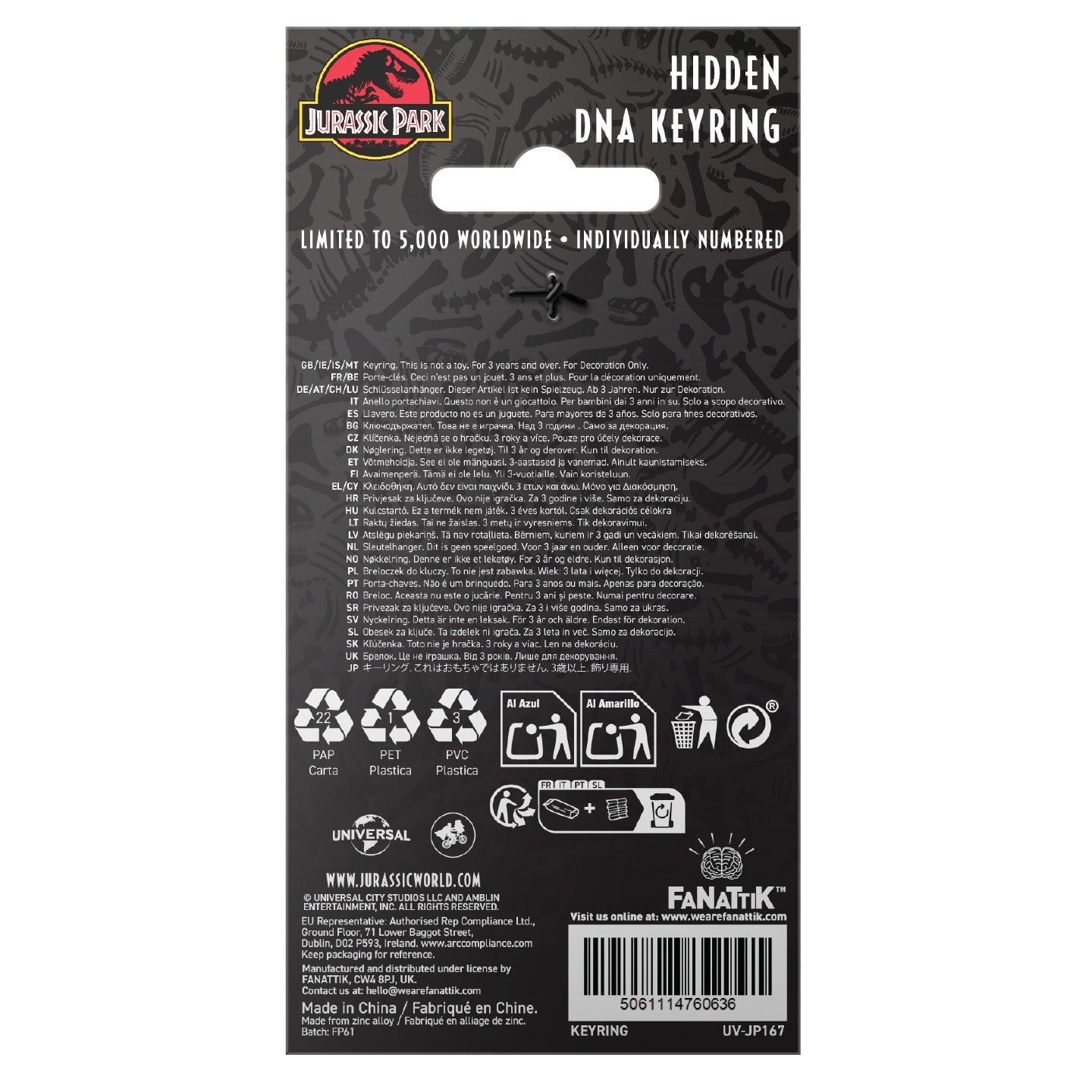 Jurassic Park – Sliding Barbasol Can Keyring