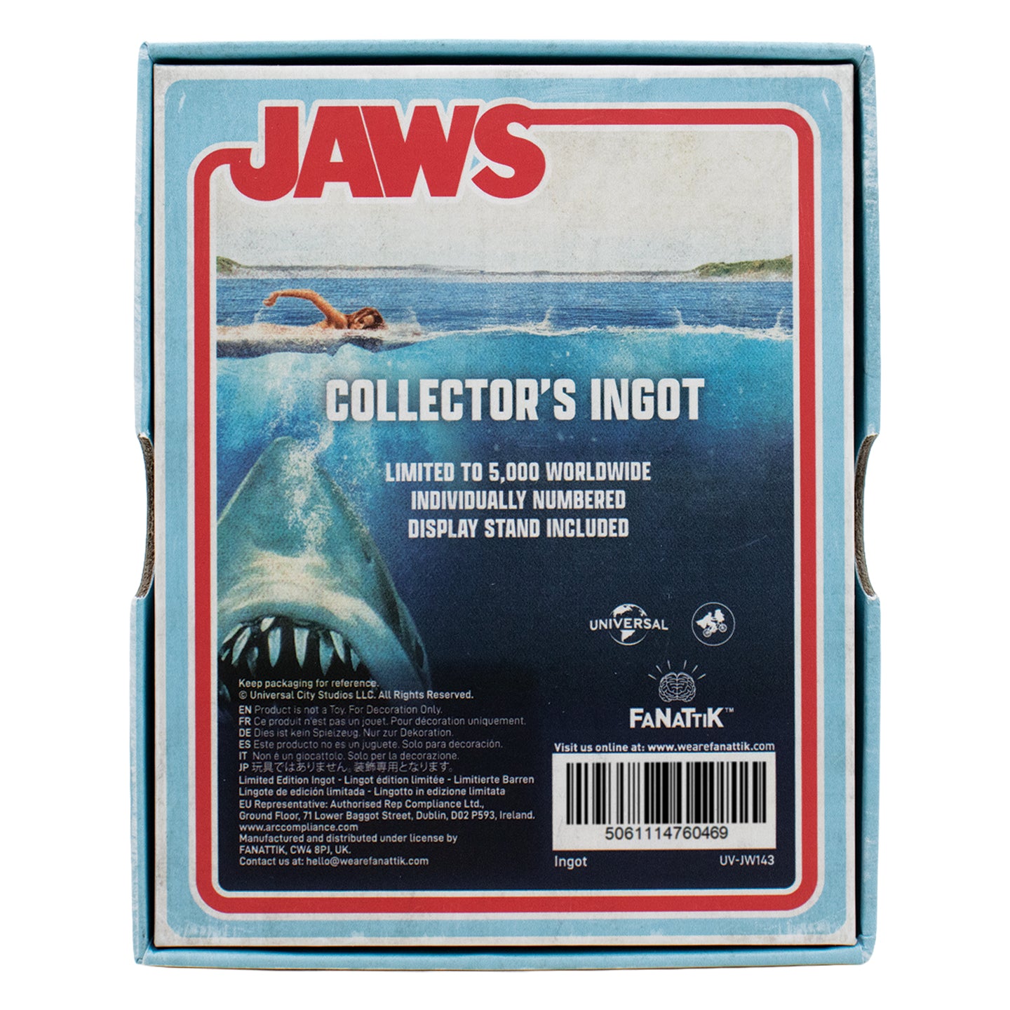Jaws – Limited Edition Stained Glass-Style Ingot