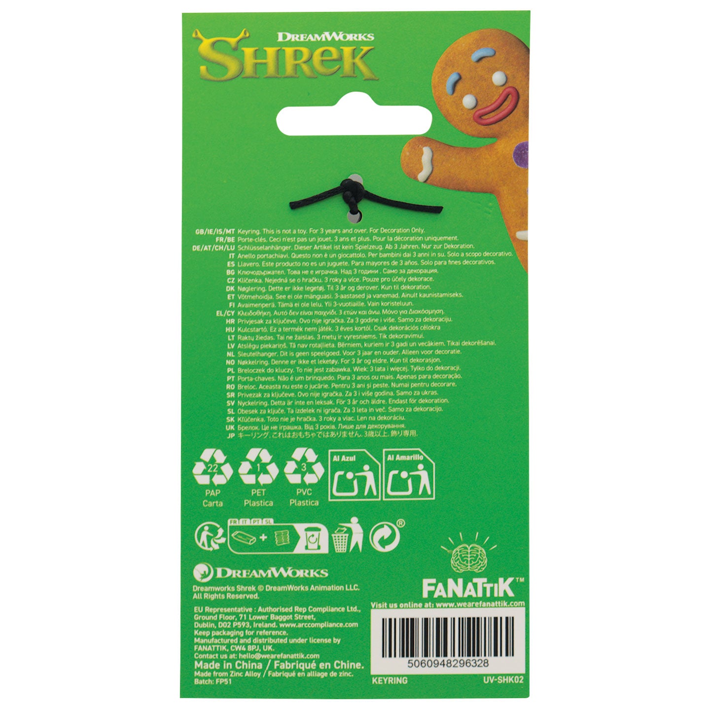 Shrek Keyring
