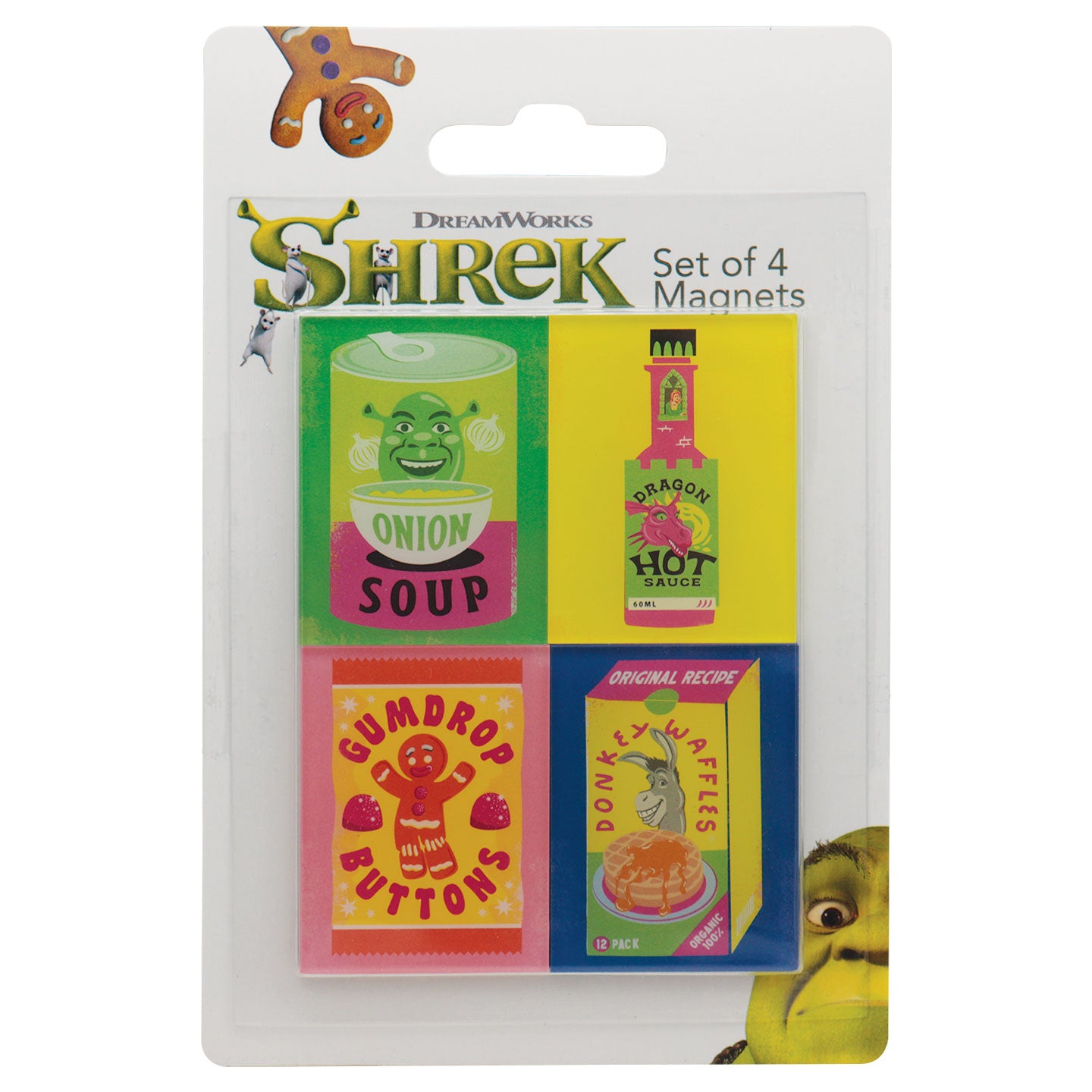Shrek Set of Four Magnets