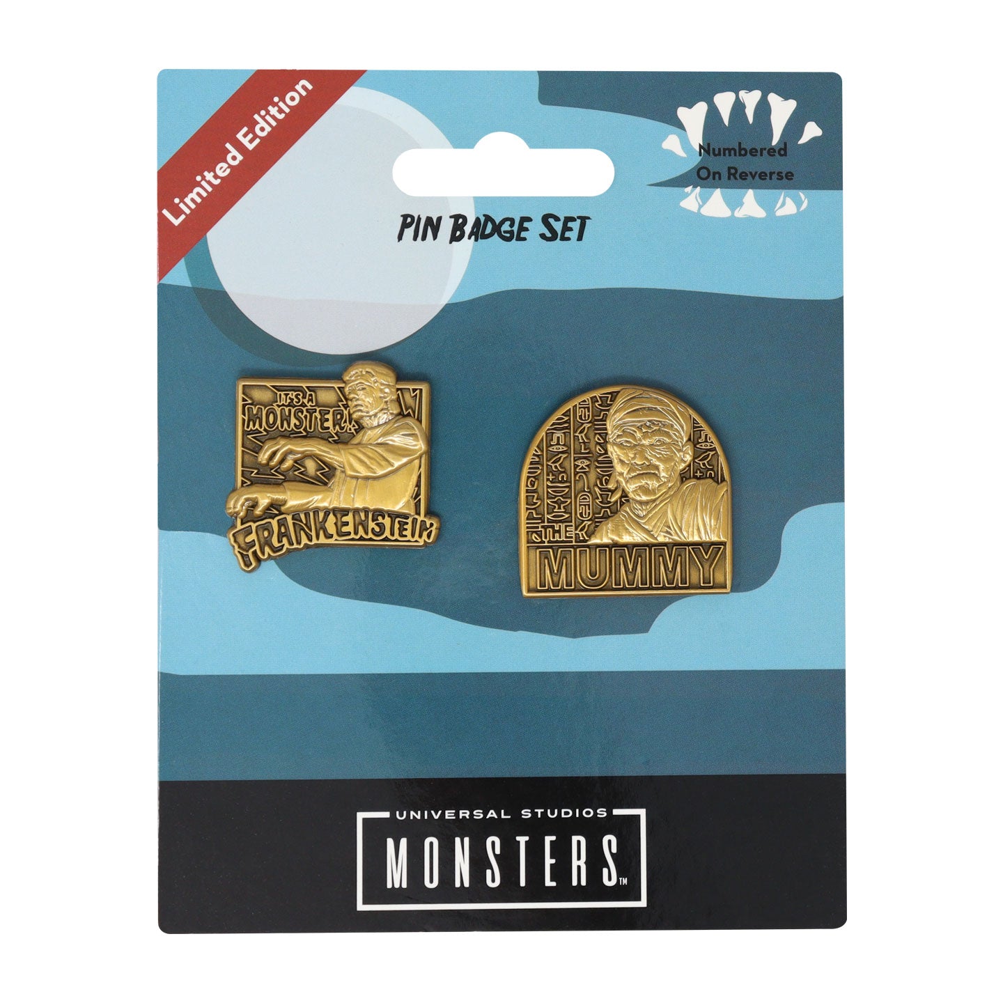 Universal Monsters Limited Edition Set of 2 Pin Badges