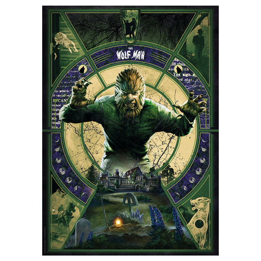 Universal Monsters The Wolfman Limited Edition A3 Art Print
