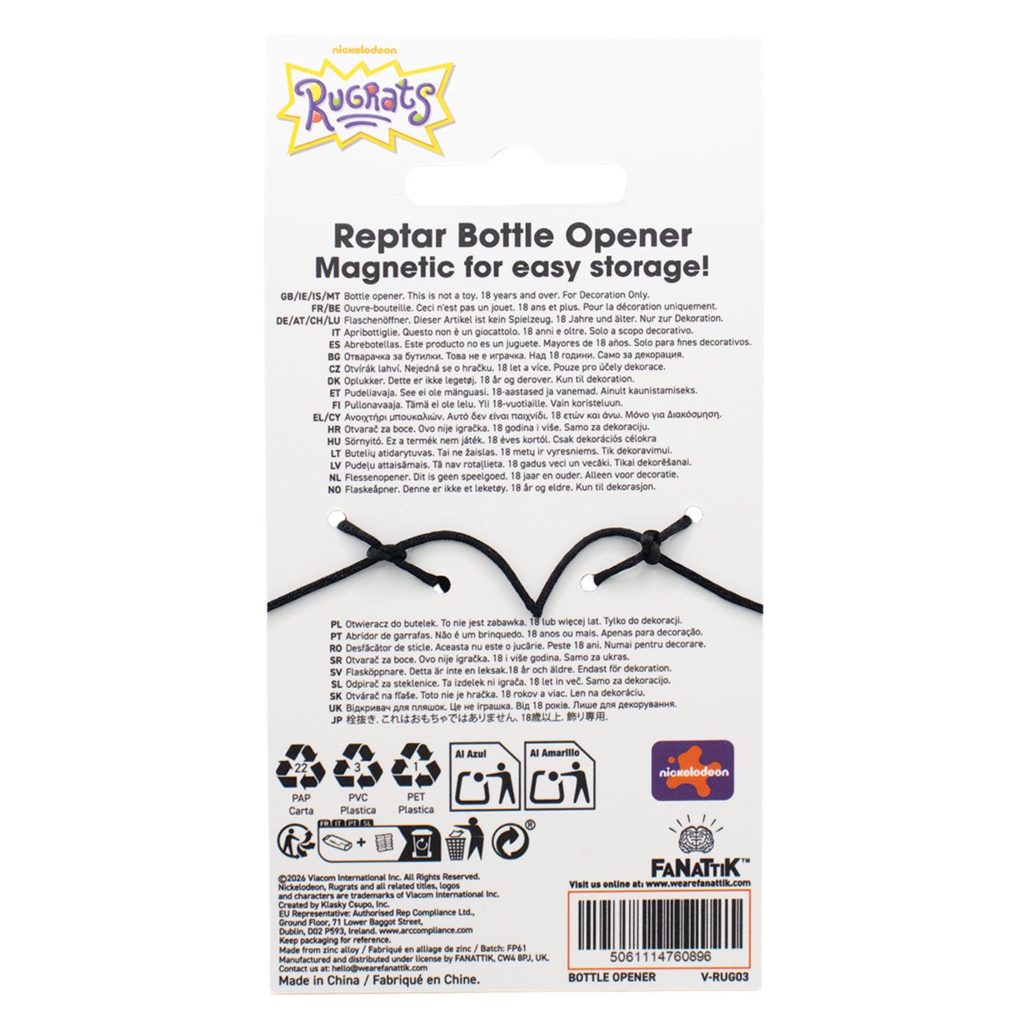 Rugrats – 35th Anniversary Reptar Bottle Opener