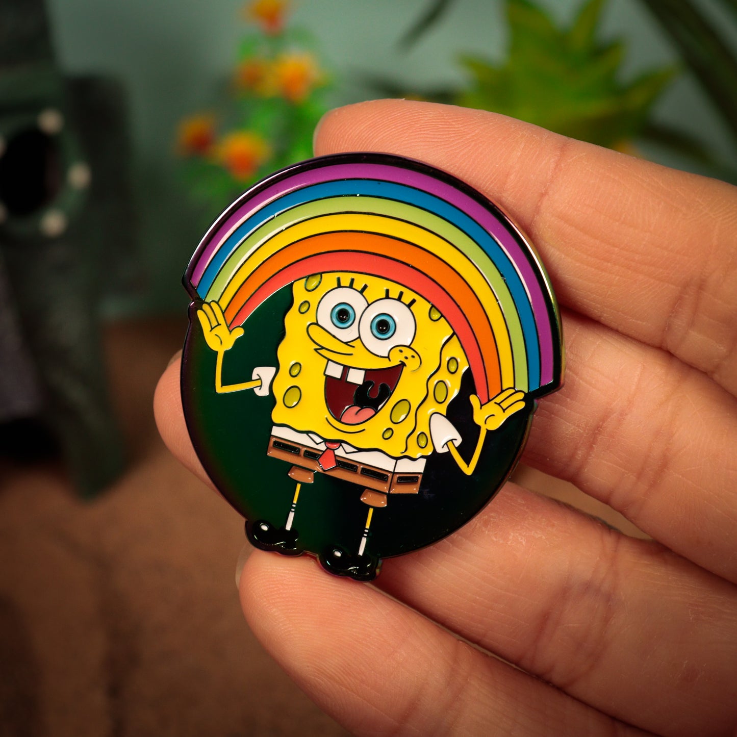 SpongeBob SquarePants Rainbow Pin Badge