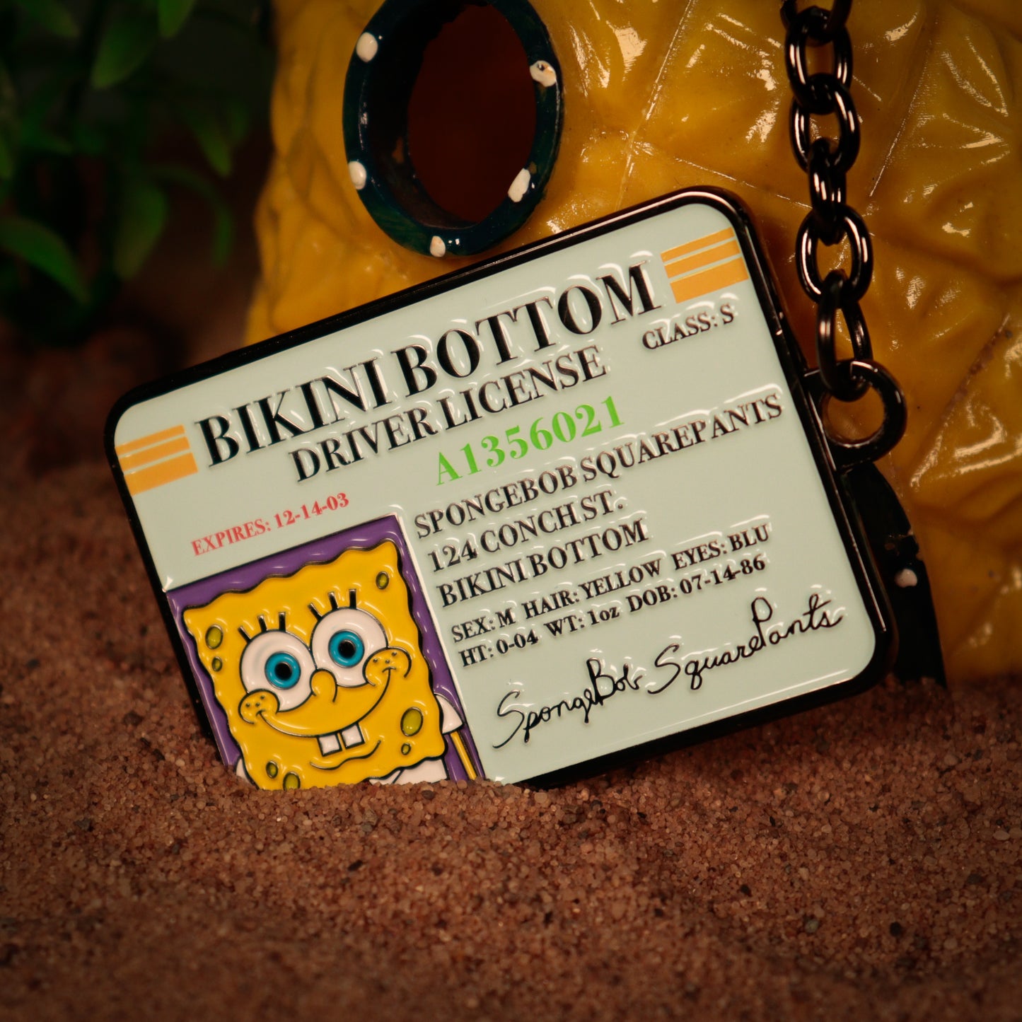 SpongeBob SquarePants Driver License Keyring