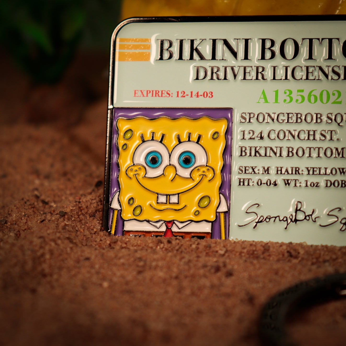 SpongeBob SquarePants Driver License Keyring