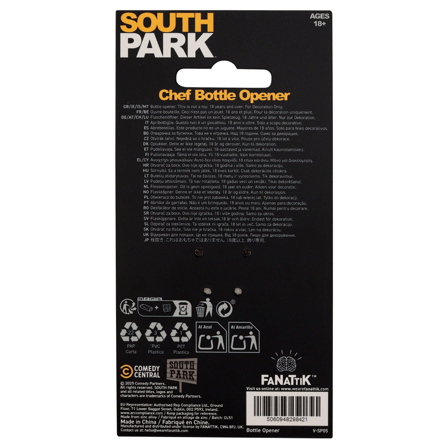 South Park Chef Bottle Opener